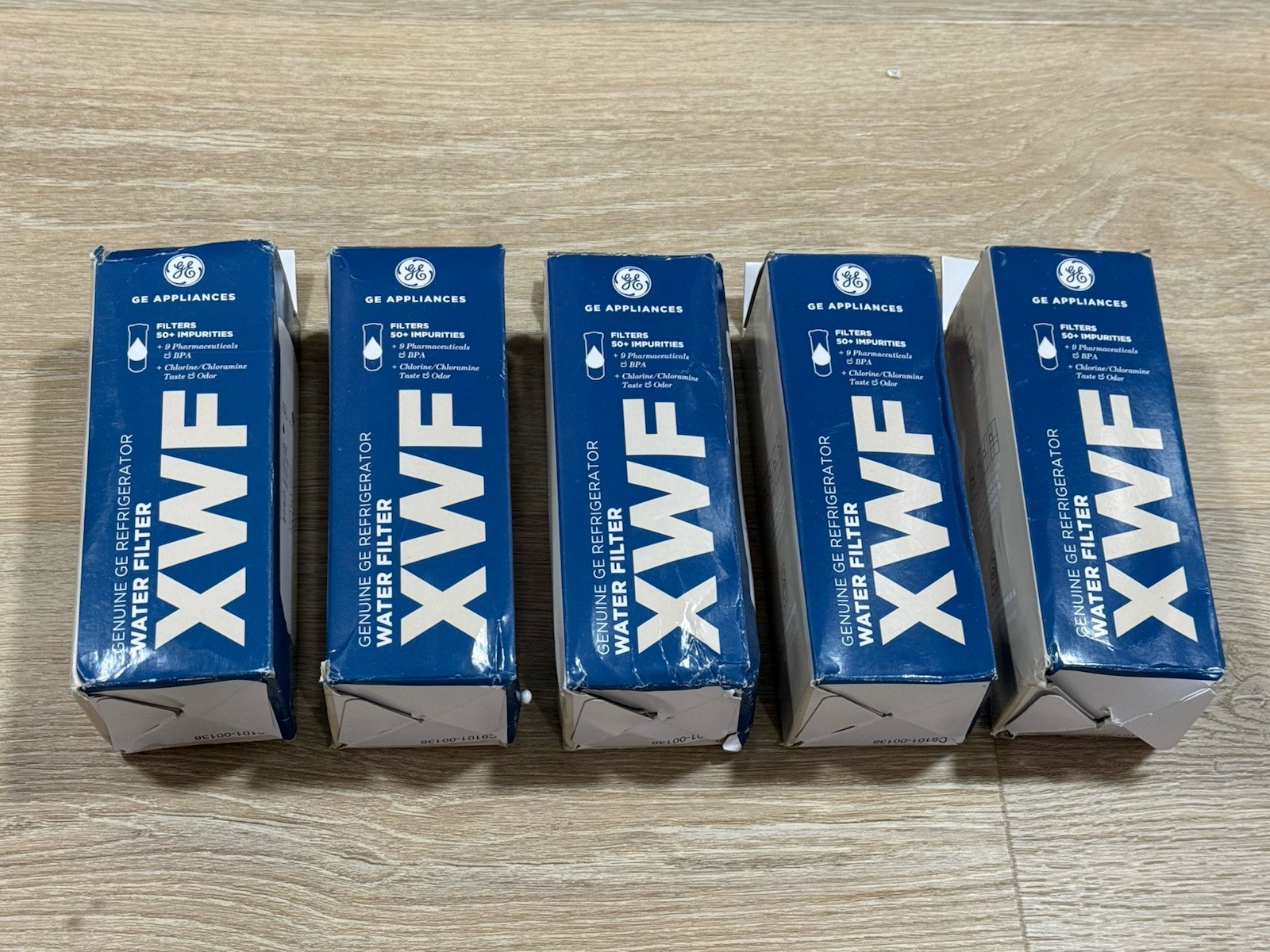 New Sealed 5 LOT GE XWF Refrigerator Water Filter Replacement XWF Appliances