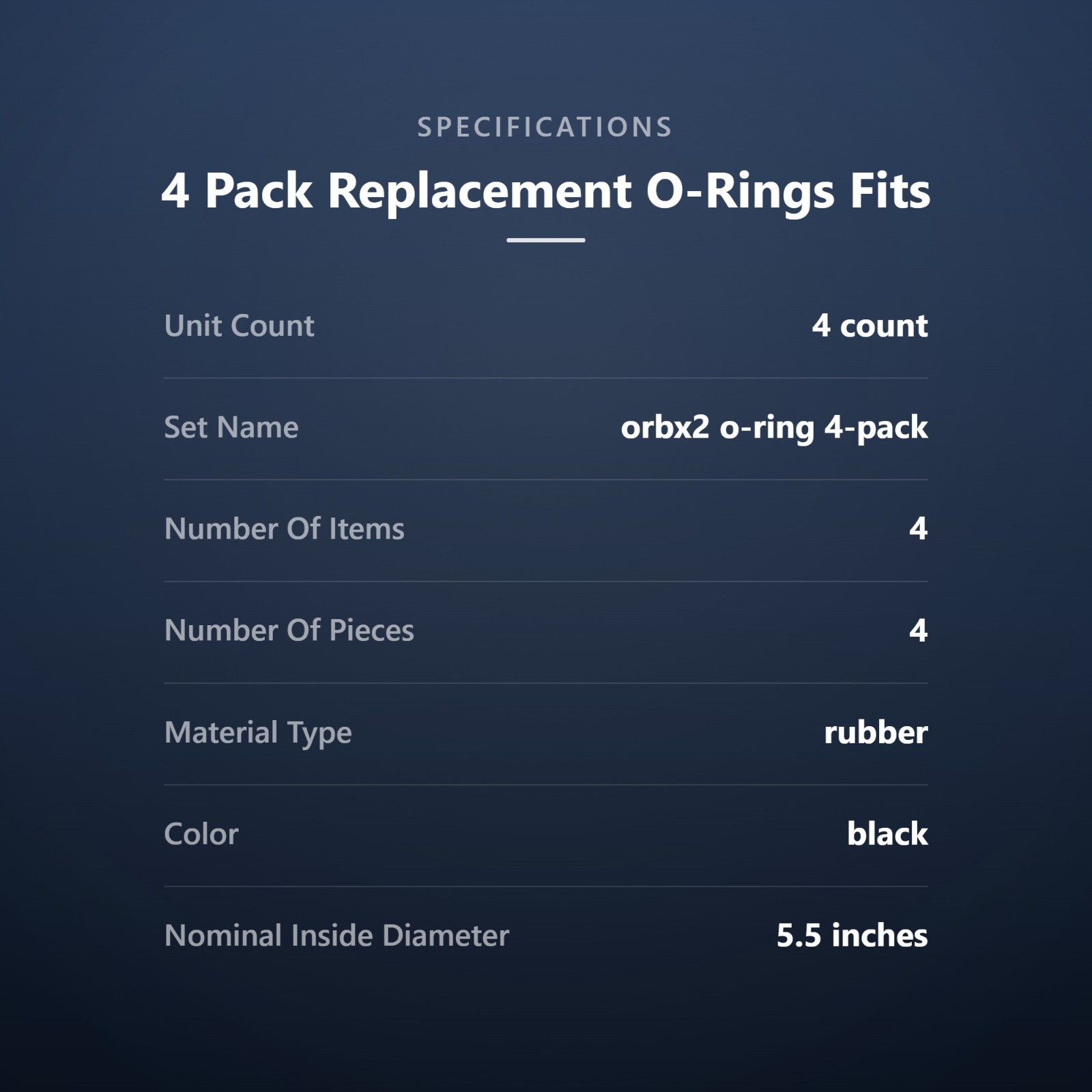 4 Pack Replacement O-Rings Fits for iSpring Whole House Water Filter | 4 Pcs …