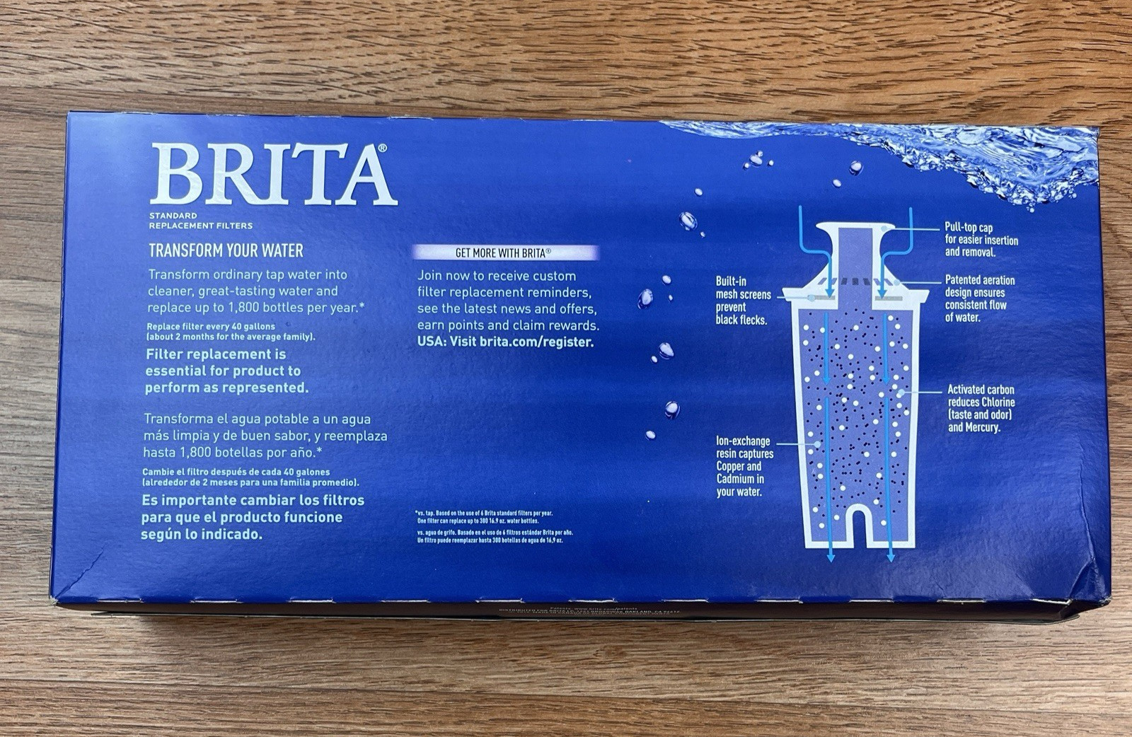 Genuine Brita Water Pitcher Standard Replacement Filters Pack of 5 NEW