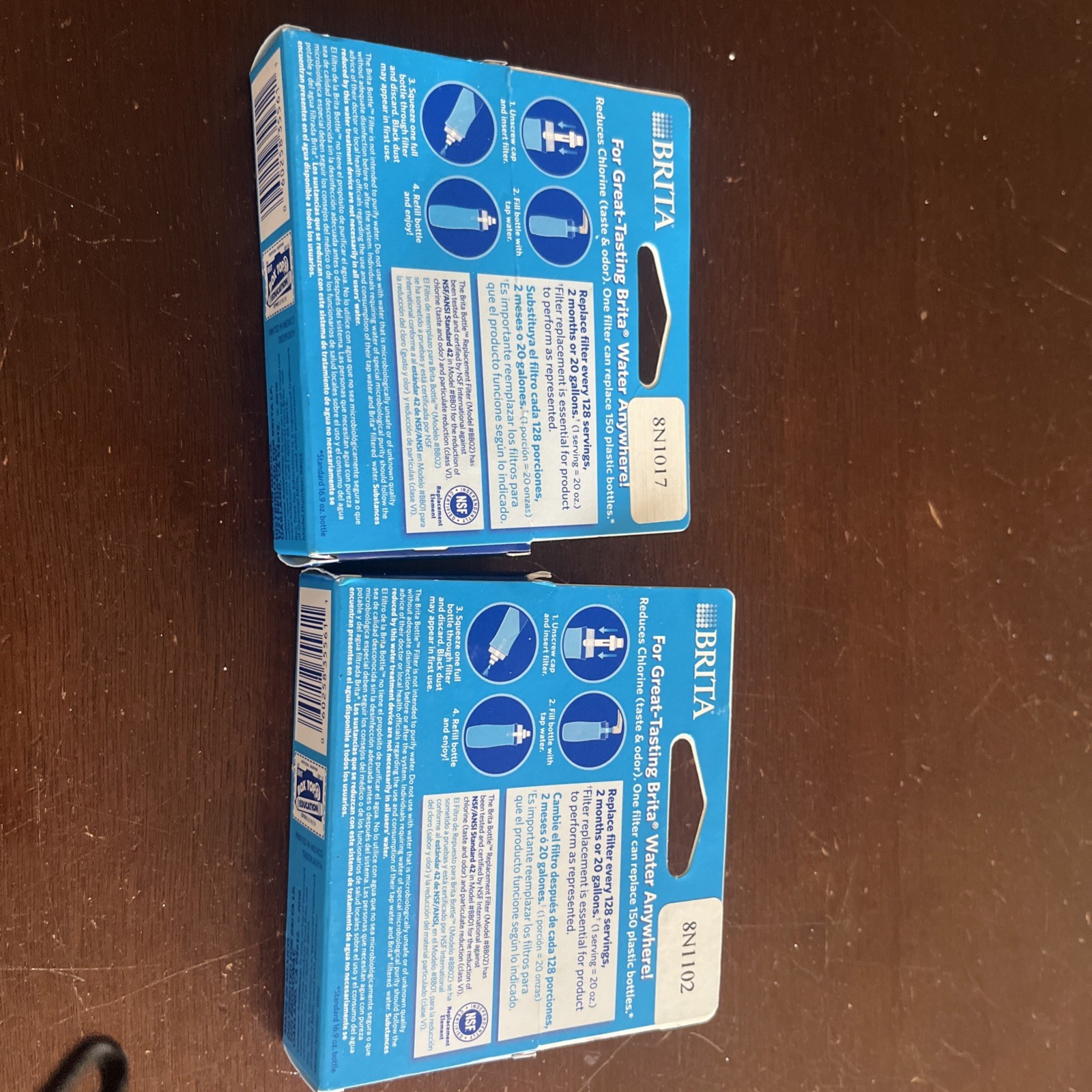 Lot of 2 Brita 35561 Water Bottle Replacement Filter 2 Packs for BRITA BOTTLE