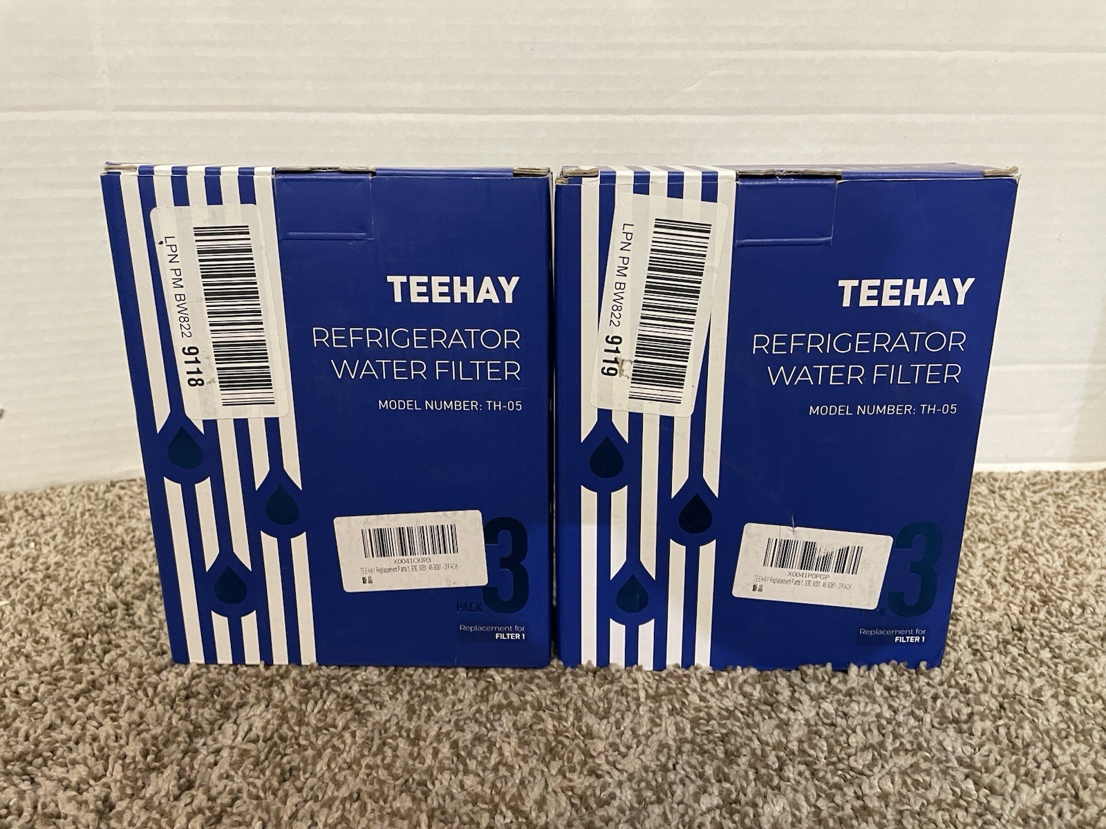 TEEHAY TH-05 Refrigerator Water Filter 3-Pack Lot of 2 – FREE SHIPPING !
