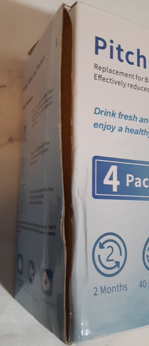 Unbranded Pitcher Water Filters LH-005 New 4 Pack Lot of 2