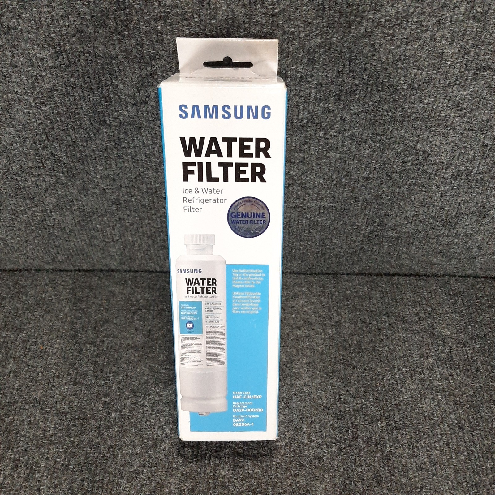 Genuine Samsung Refrigerator Water Filter HAF-CIN/EXP DA29-00020B