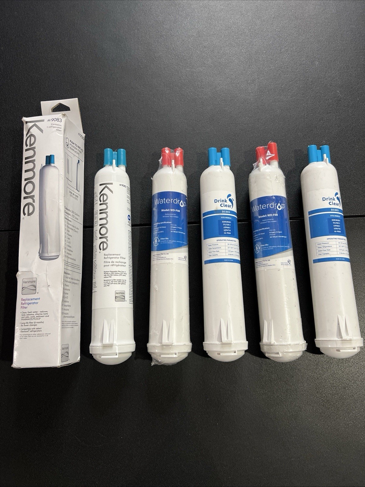 4609083 9083 9020 9030 Replacement Refrigerator Water Filter Fit Kenmore 5 Pack