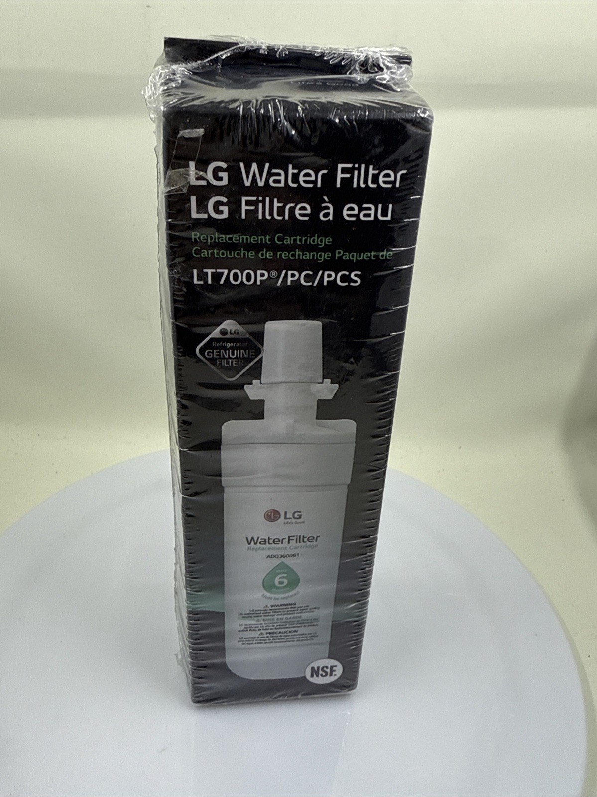 LG LT700P Refrigerator Replacement Water Filter ADQ36006101 OEM New
