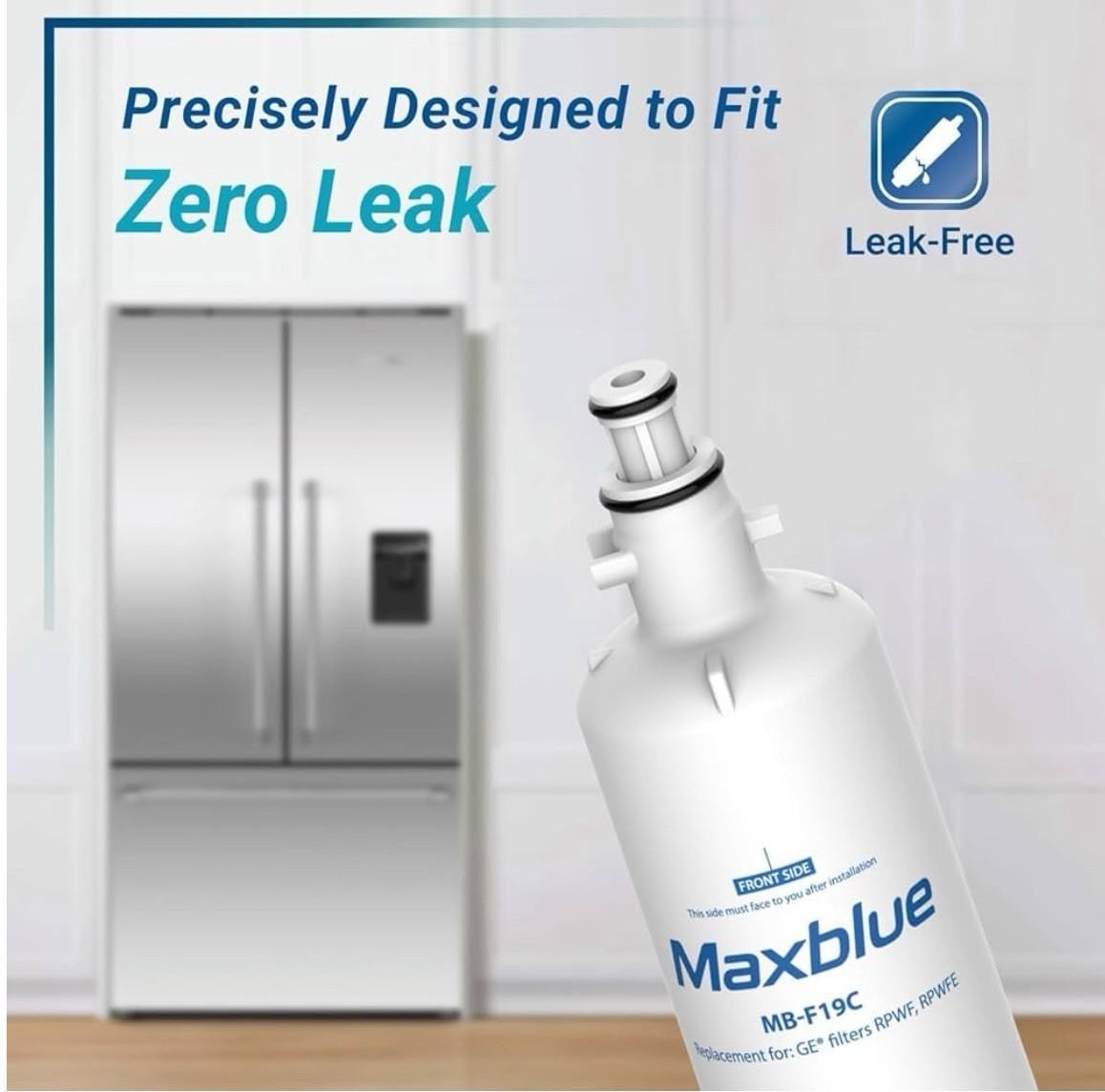 Maxblue Refrigerator Water Filter, Replacement for GE® RPWFE,RPWF(1)