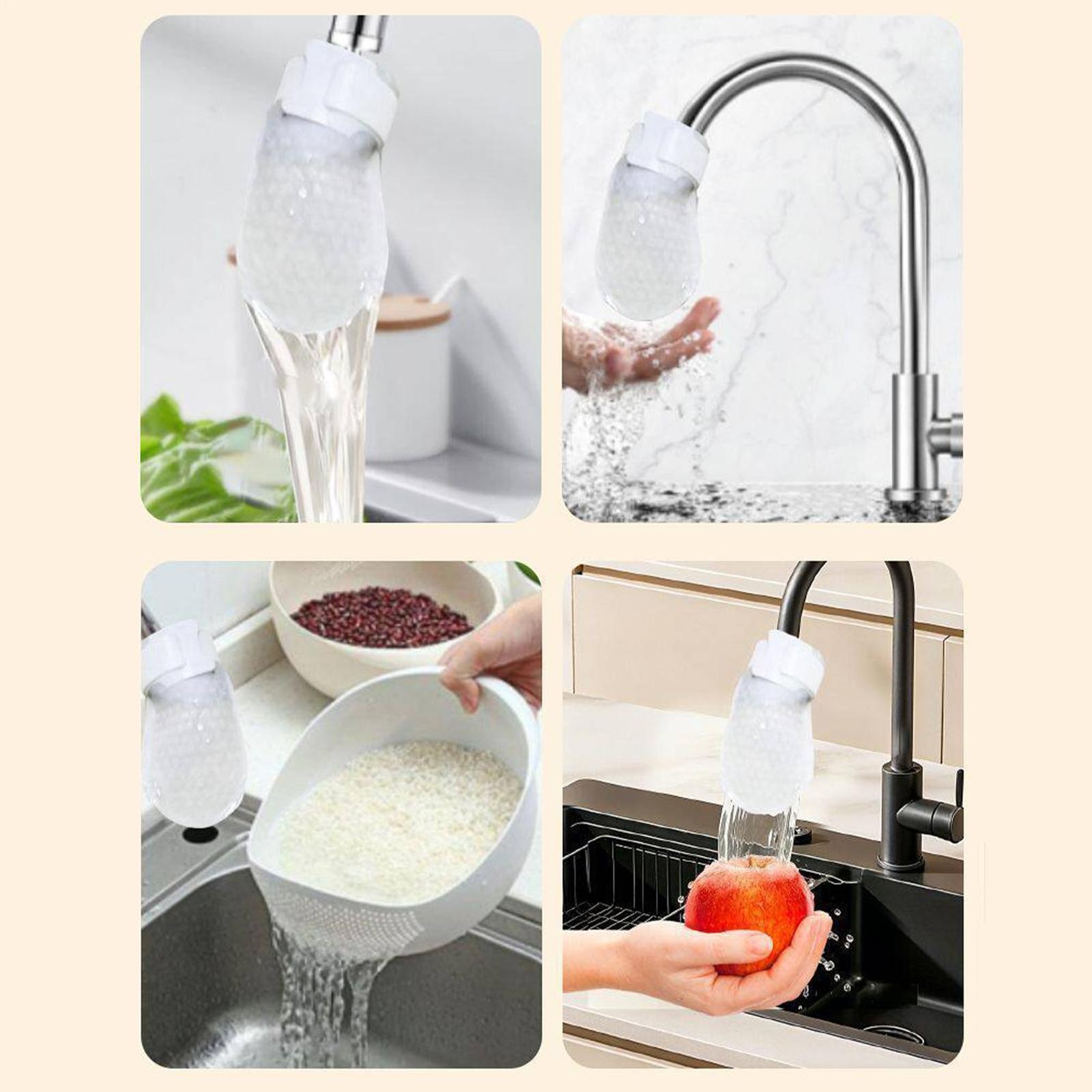 Faucet Filter Cotton Bag 30 Pieces Splash-Proof Kitchen Sink Faucet Filter Bag