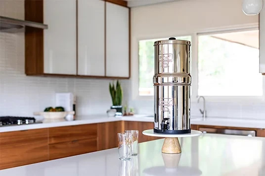 Big Berkey Water Filter with 2 Boroux Foundation Black and 2 Fluoride Filters