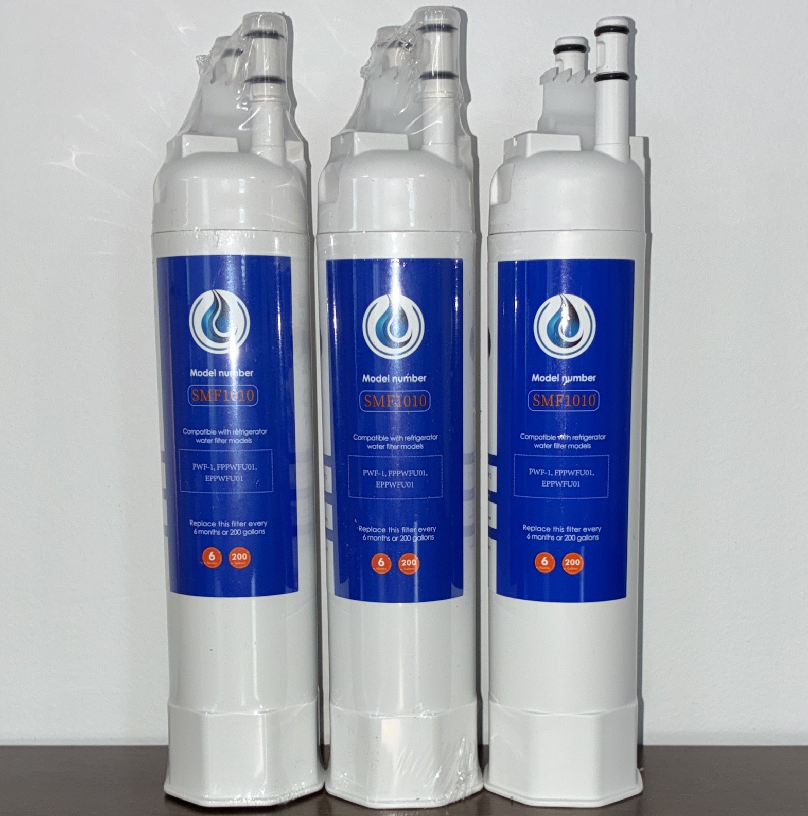 3-Pack SMF1010 Refrigerator Water Filter for Samsung PWF-1 PFPWFU01 200 Gal