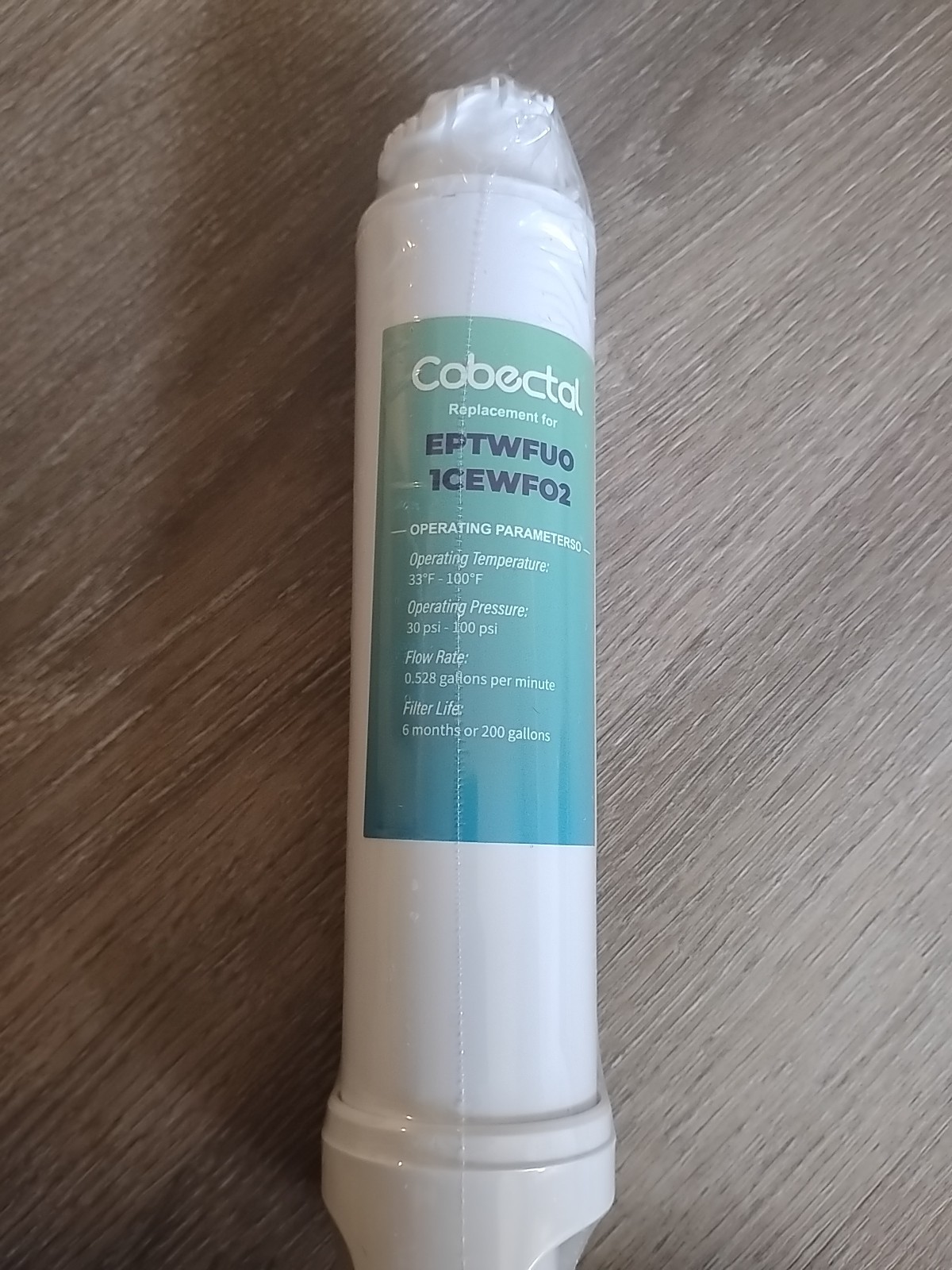 EPTWFU0 Cobectal NSF BPA Free Refrigerator Water Filter Replacement NEW