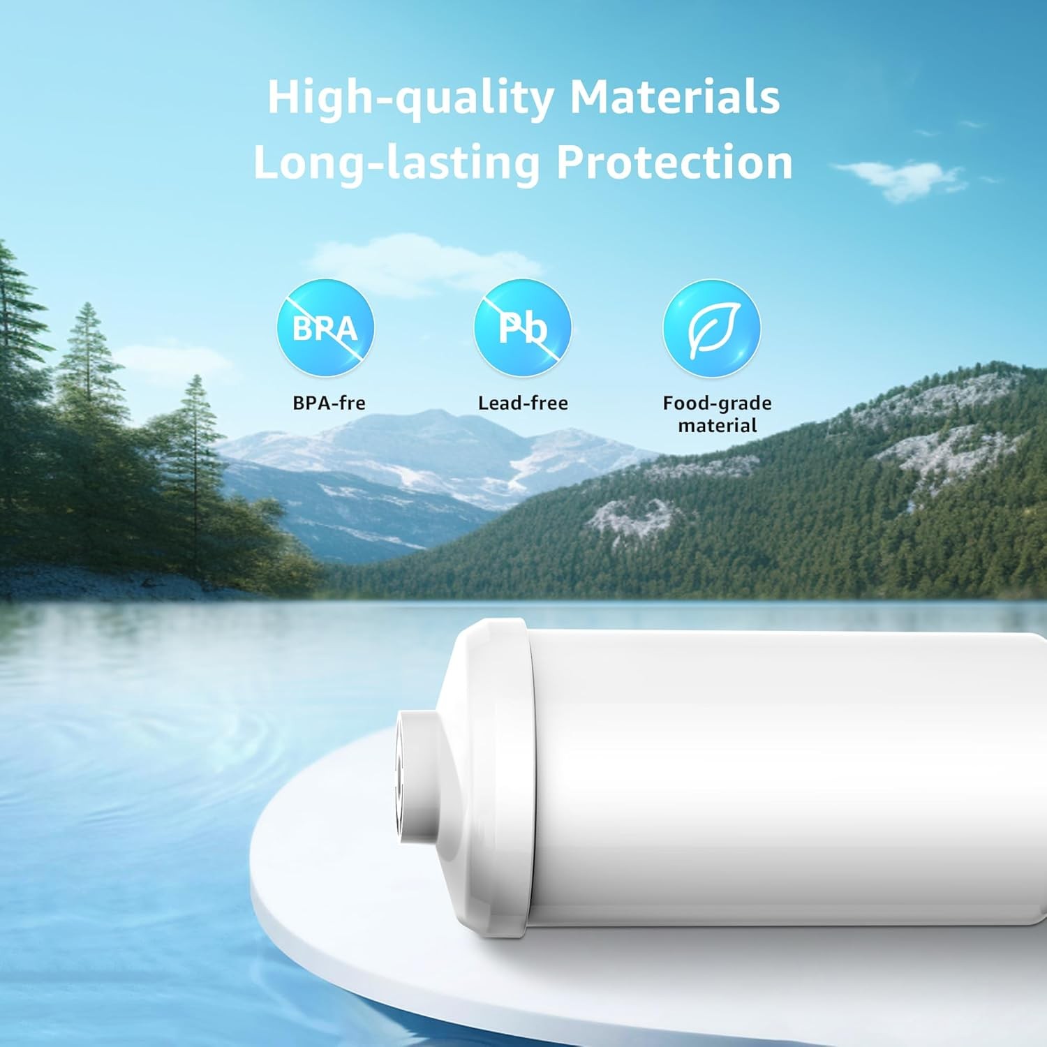 AQUA CREST Fluoride Water Filter, Replacement for Berkey® PF-2®