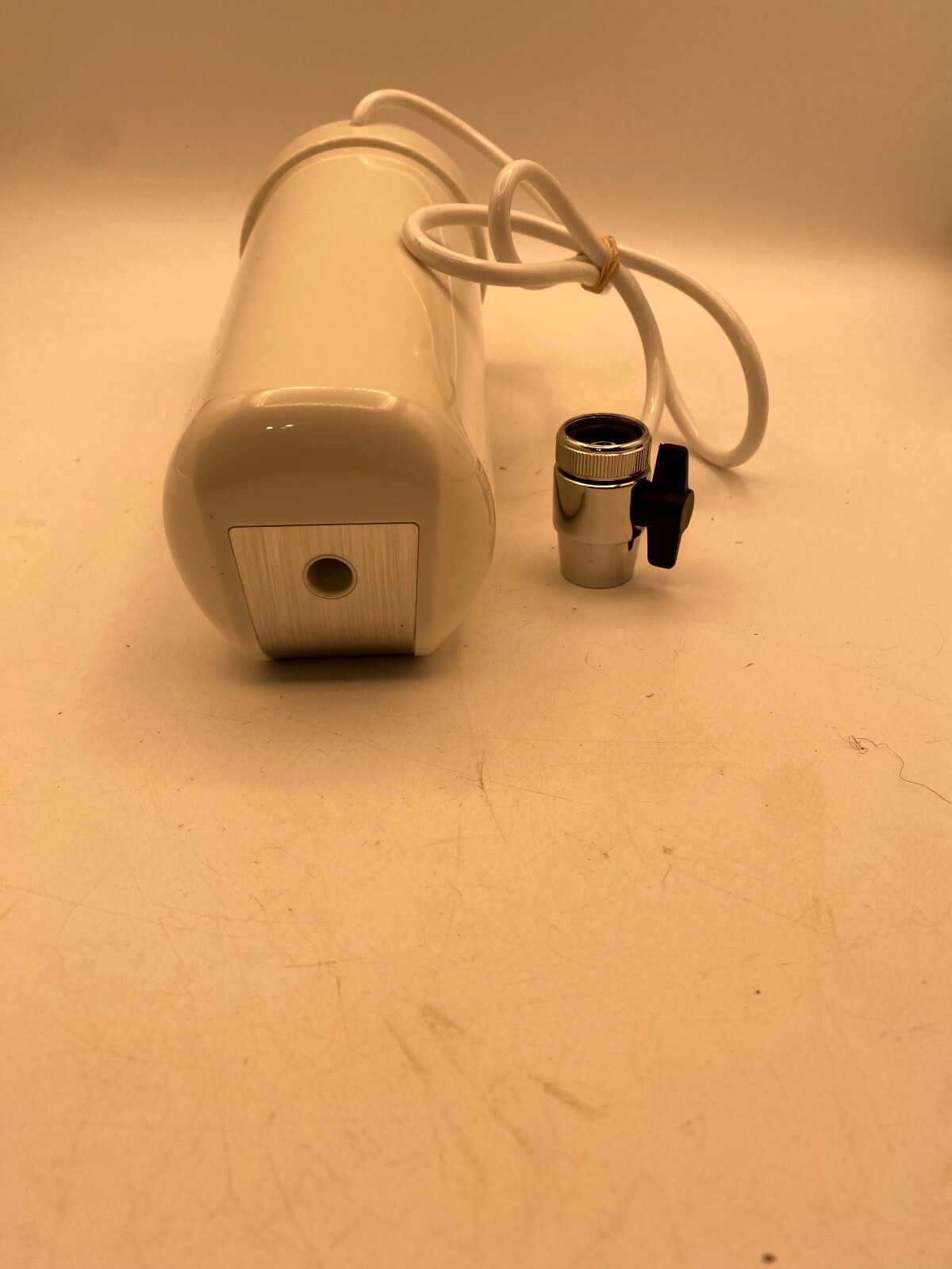 Clean & Pure P35 Countertop Water Filter White Silver Compact for Home & Office
