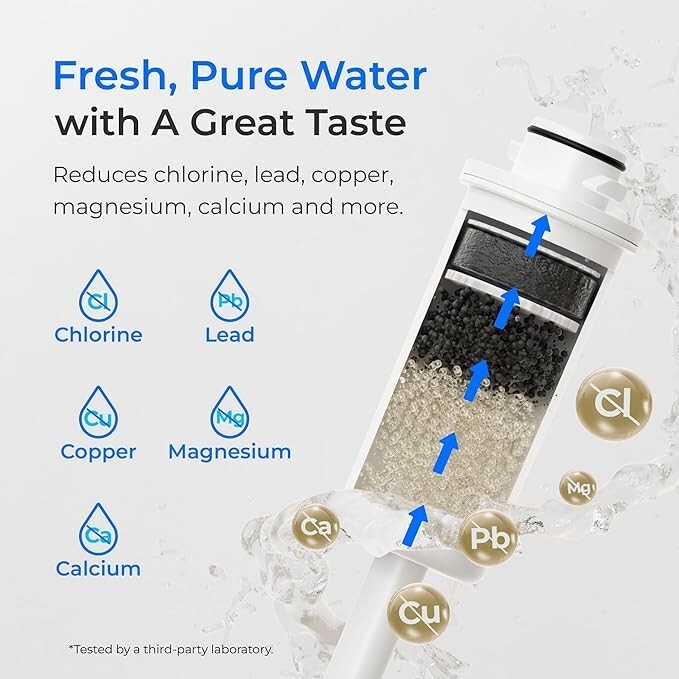 Waterdrop FreshTaste Electric Water Filter Pitcher, Rechargeable Powerful Dispen