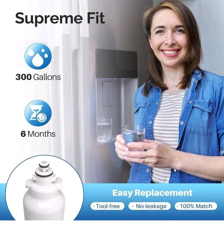 ICEPURE ADQ73613401 Refrigerator Water Filter Compatible with LG LT800P,…