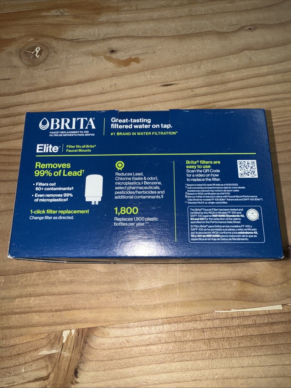 Brita Elite Faucet Replacement Filter 4-Month Lasts, 99% Lead Removal, 3 Pack