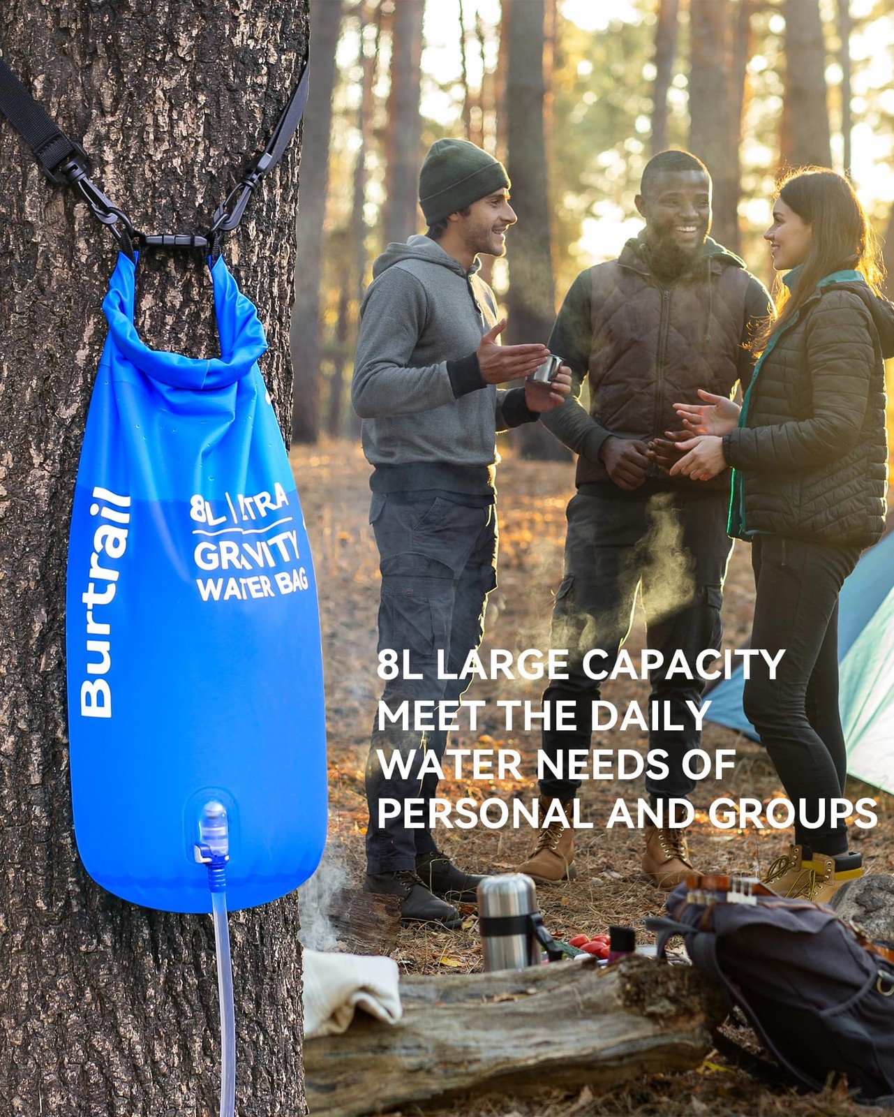 Burtrail Ultra Gravity Water Bag 8L/2Gal BT240801-GB Camping Hiking Backpacking
