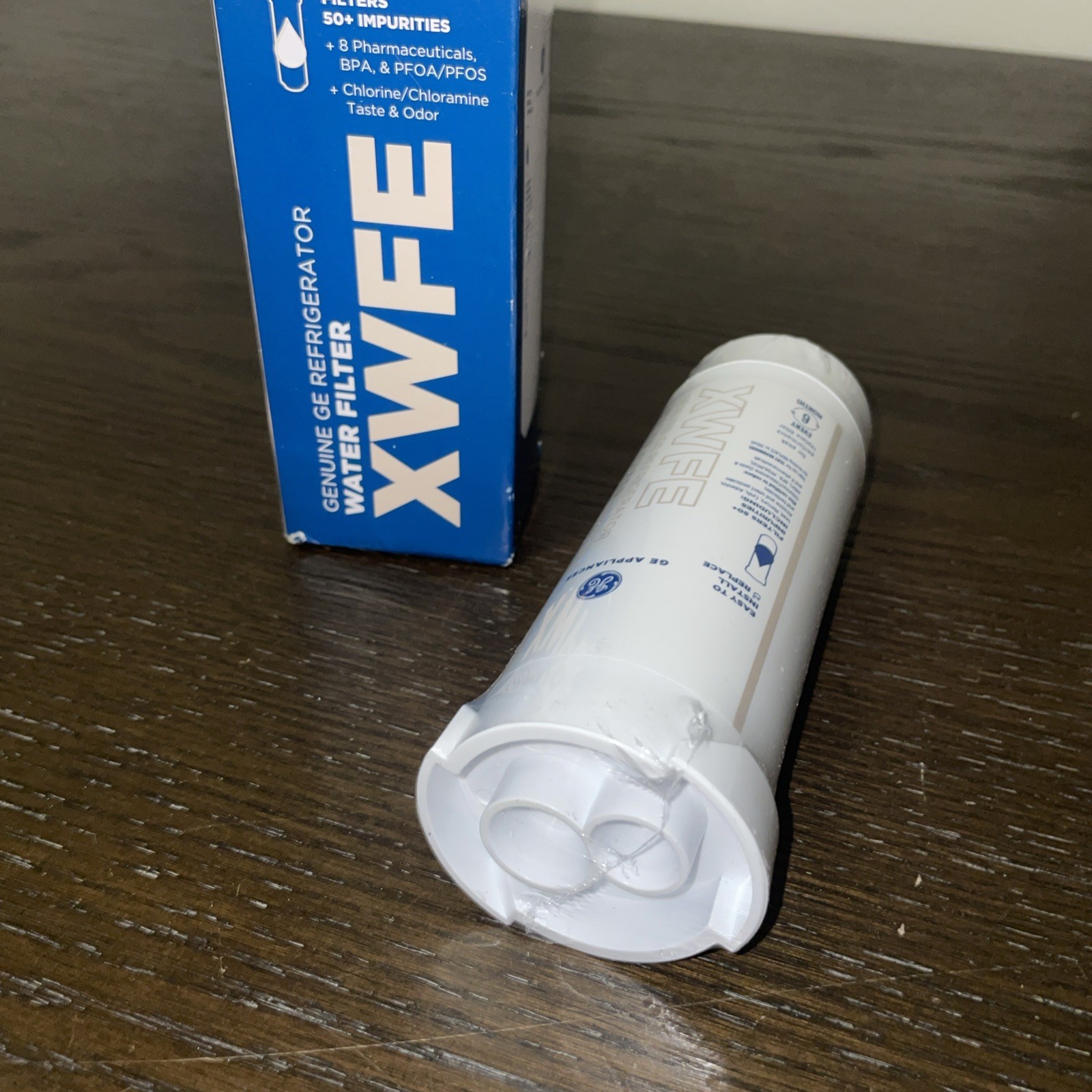 2 NEW GE XWFE Refrigerator Water Filter White OEM original without Chip /NO CHIP