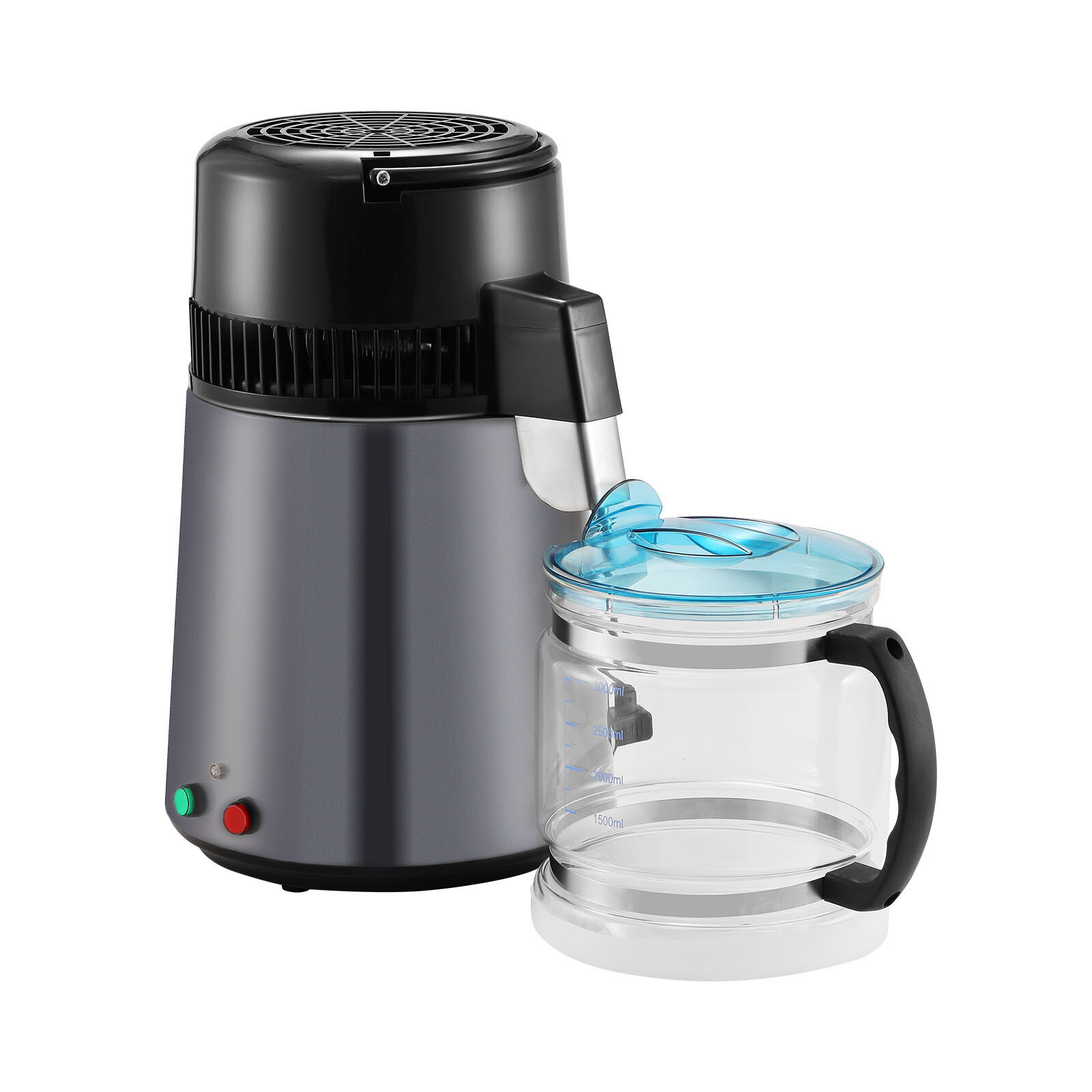 VEVOR Water Distiller 4L Water Purifier Countertop Stainless Steel Interior 750W