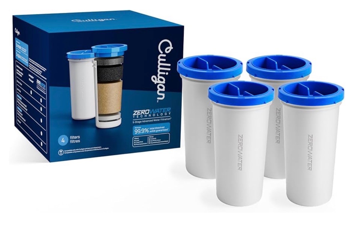 4 PACK Culligan with ZeroWater Technology Water Filter 5-Stage Advanced