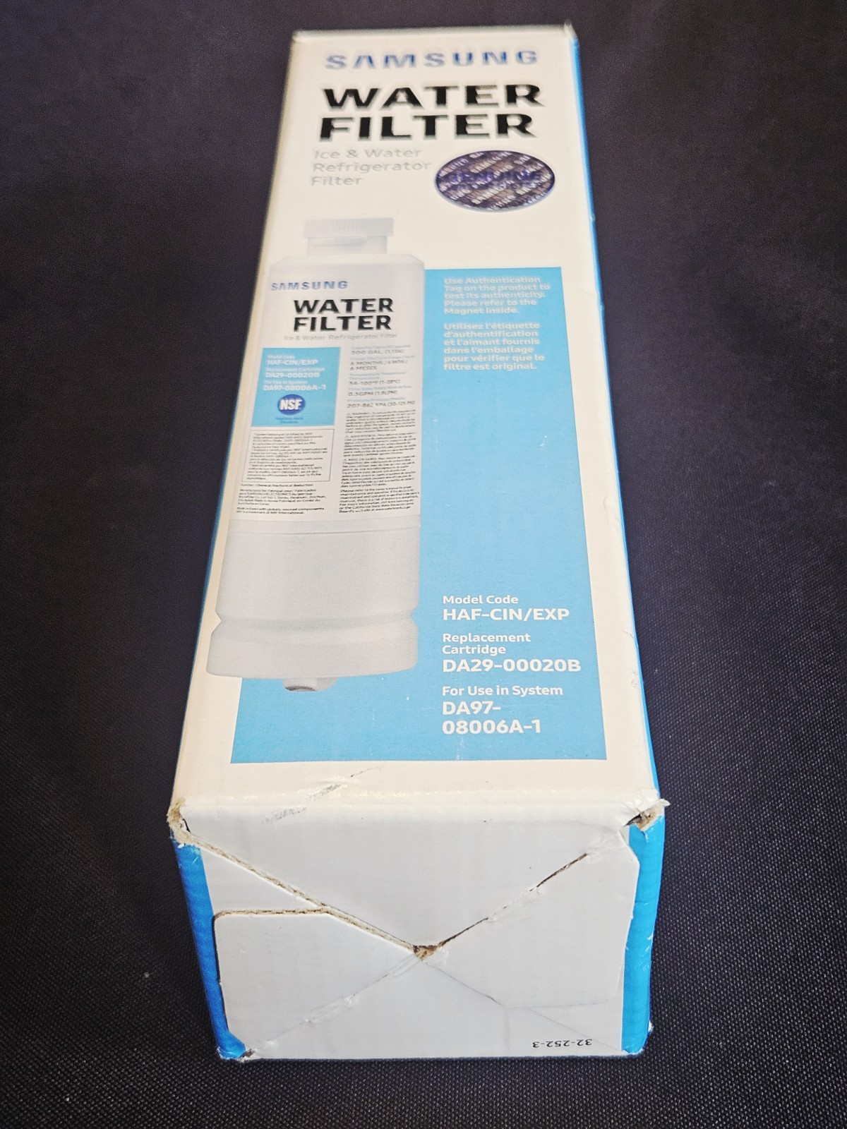 Samsung DA29-00020B HAF-CIN/EXP Refrigerator Water Filter Replacement Cartridge
