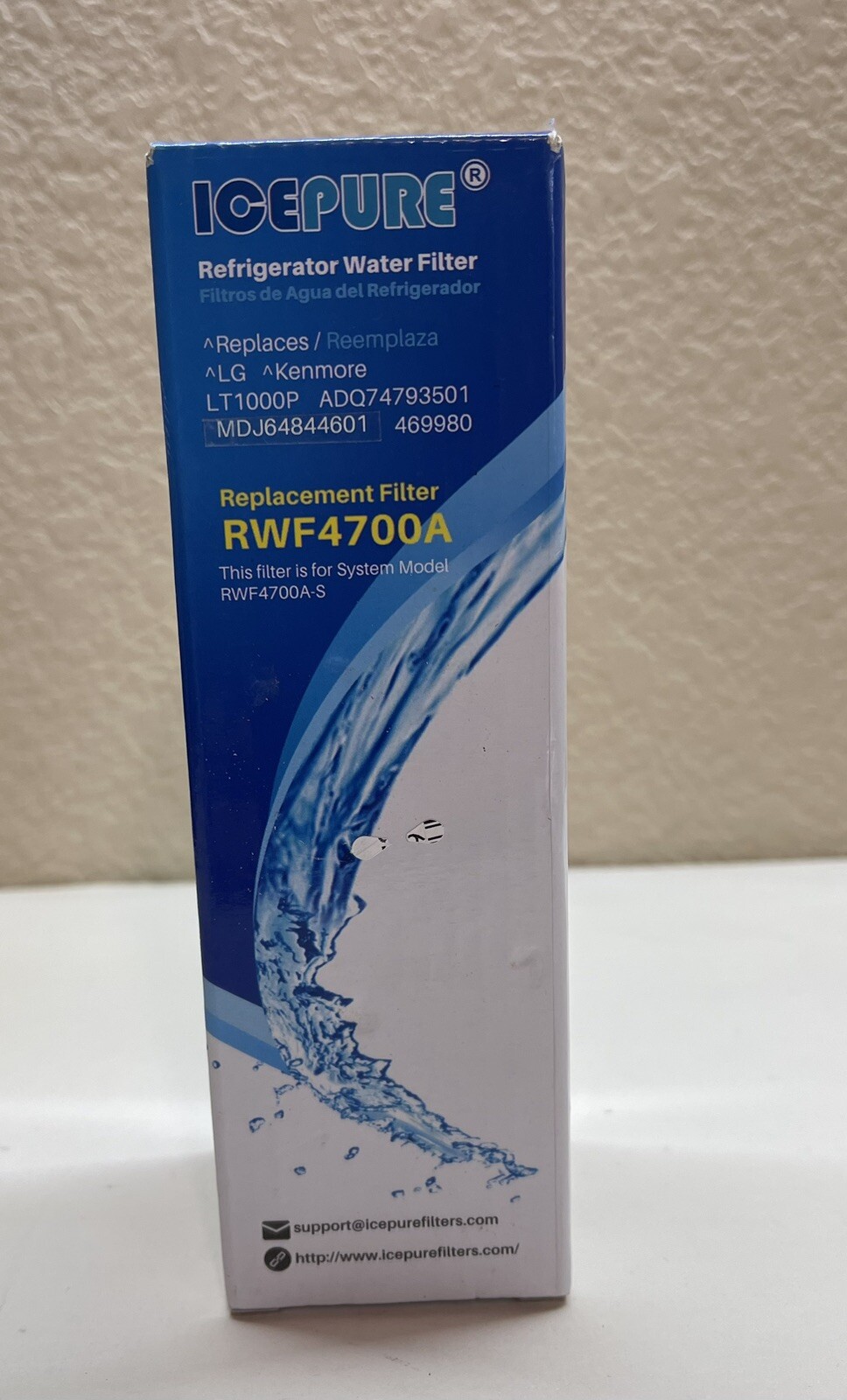 IcePure Refrigerator Water Filter RWF4700A LG Kenmore LT1000P