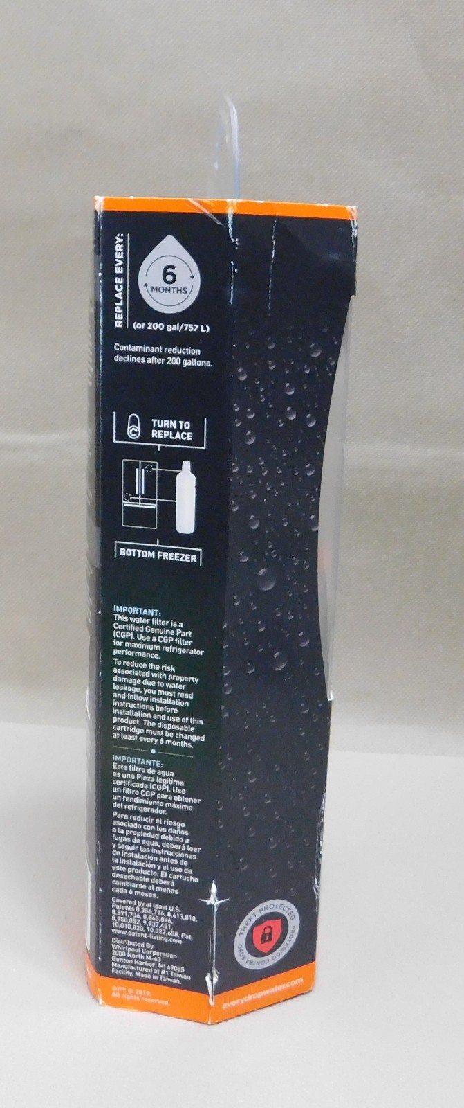 EveryDrop #2 Ice & Water Refrigerator Filter. White New.