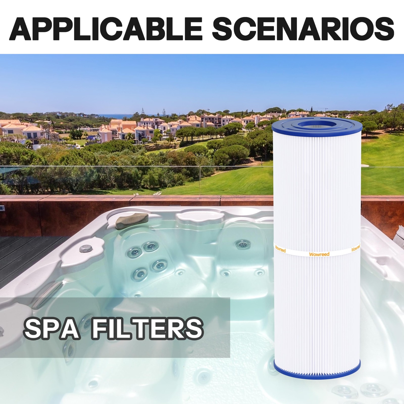 Spa Filter Replacement for C4326, FC2375, PRB25IN, 2 Pack, 5×13 Inches