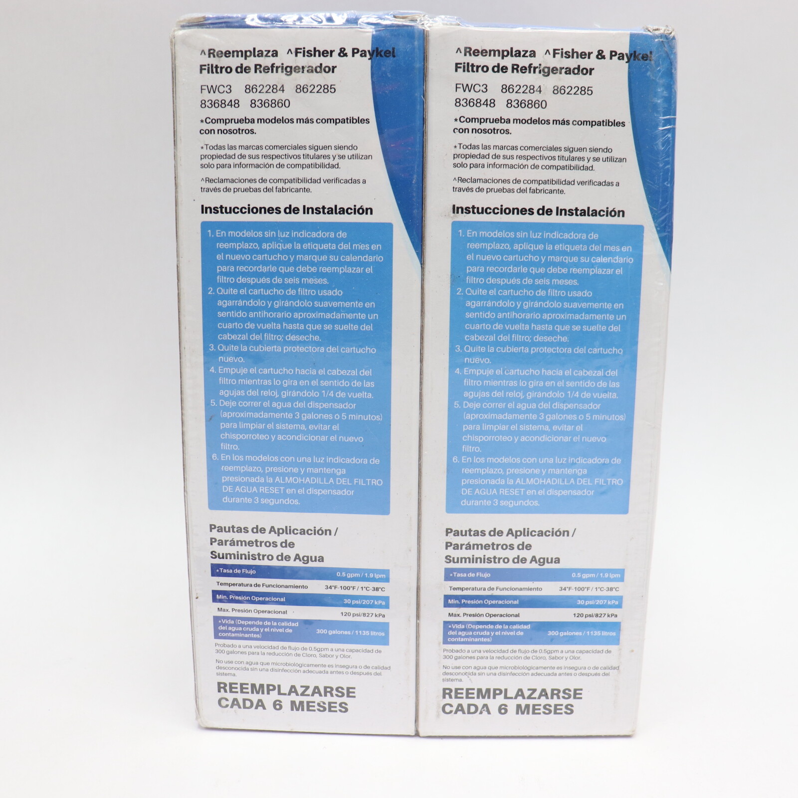(2-Pk) Icepure Refrigerator Water Filter RWF2400A