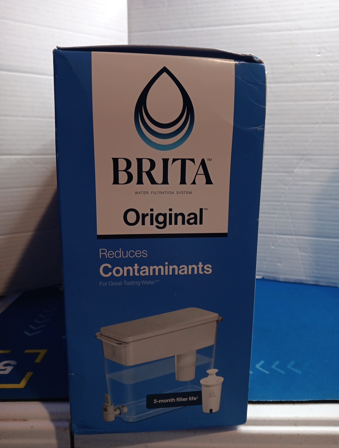 Brita Extra Large 27-Cup Filtered Water Dispenser with Filter – Gray