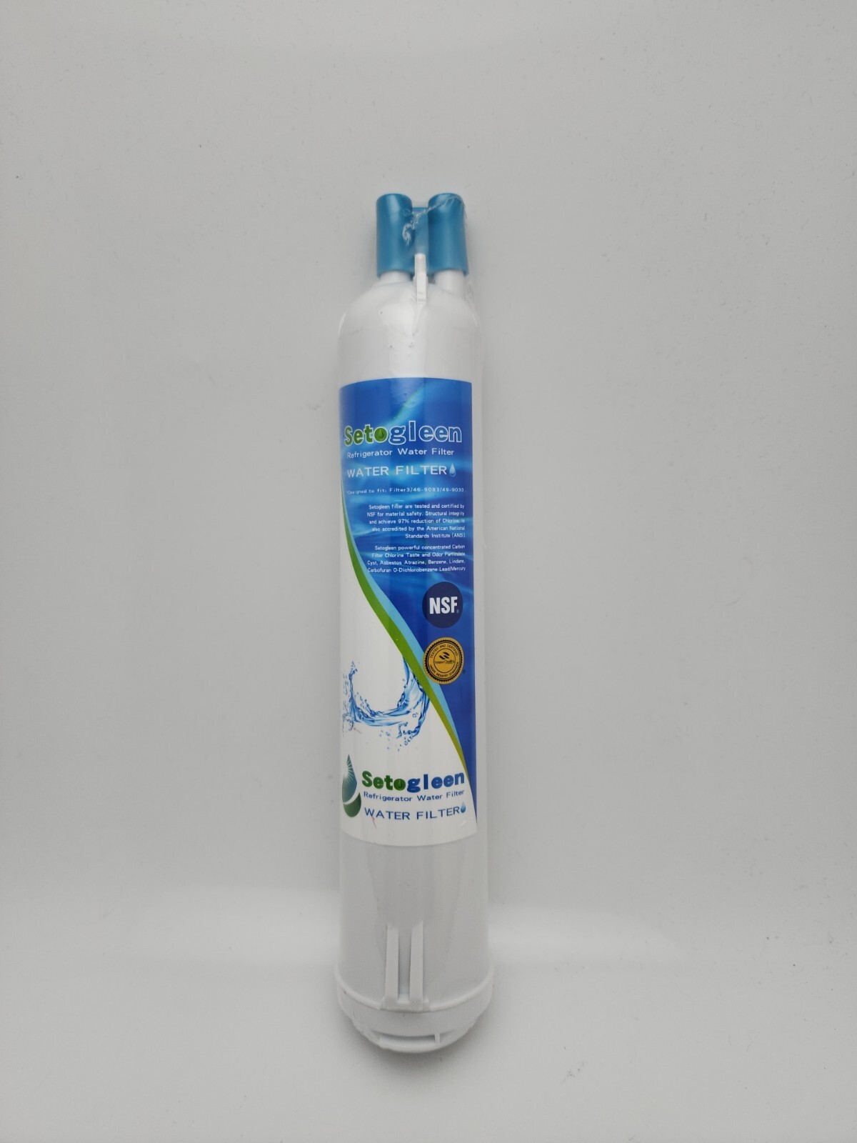 Setogleen Refrigerator Water Filter – 1 Pack – Fits Filter 3, 46-9083, 49-9030