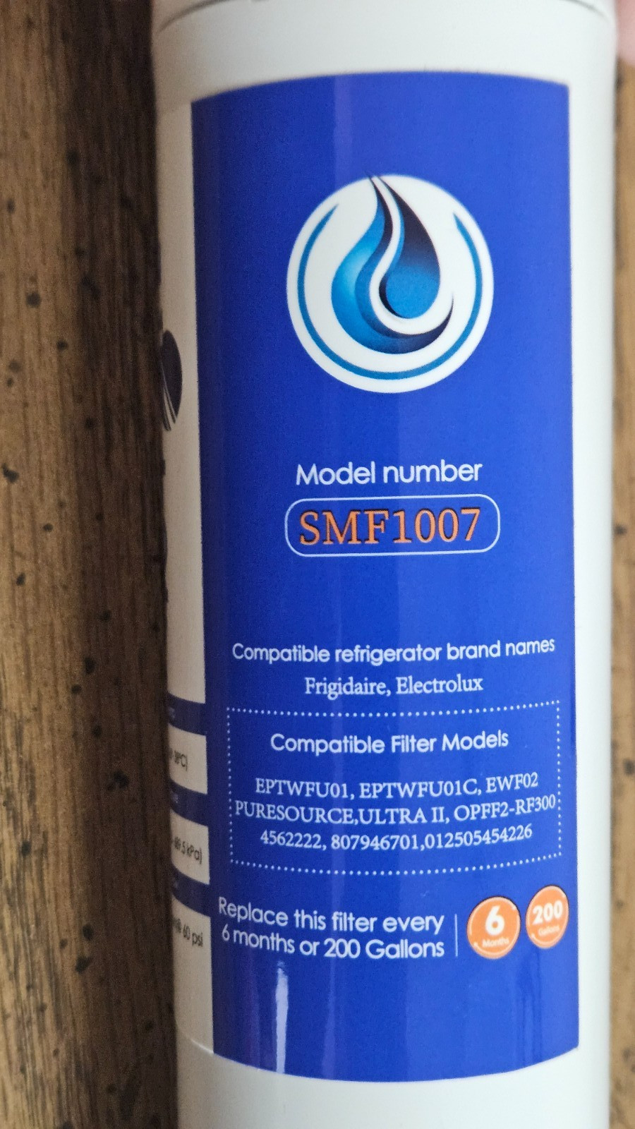 3 each 4U Pure SMF1007 Replacement Water Filter Refrigerator 200 Gal 2 sealed