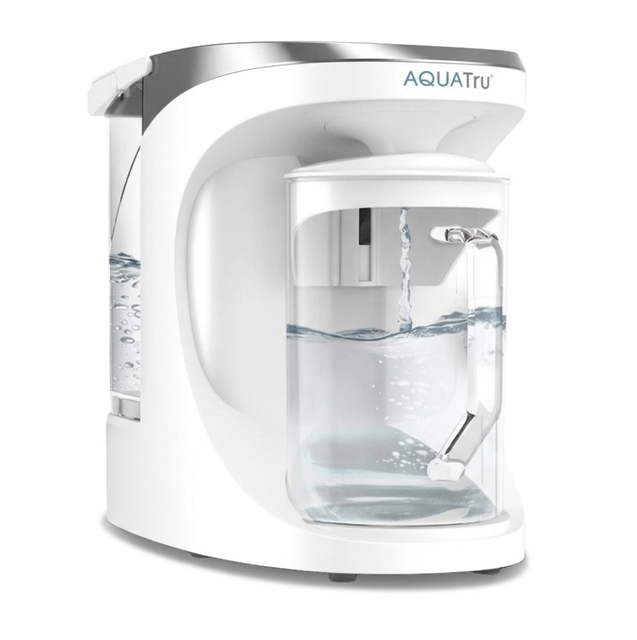 AquaTru Countertop Water Filter Purifier White/Gray Aqua Optima Evolve