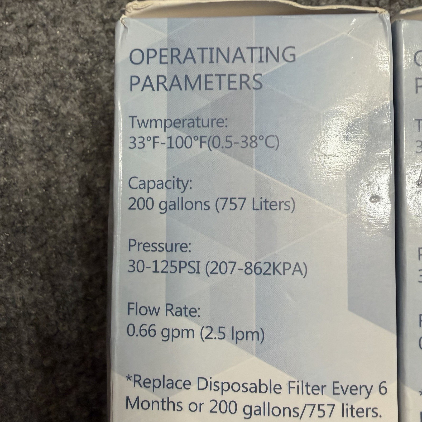 (3) WATEN H20 WATER REPLACEMENT FILTER #4396841*,#43968710,Filter 3,EDR3RXD1*FS!