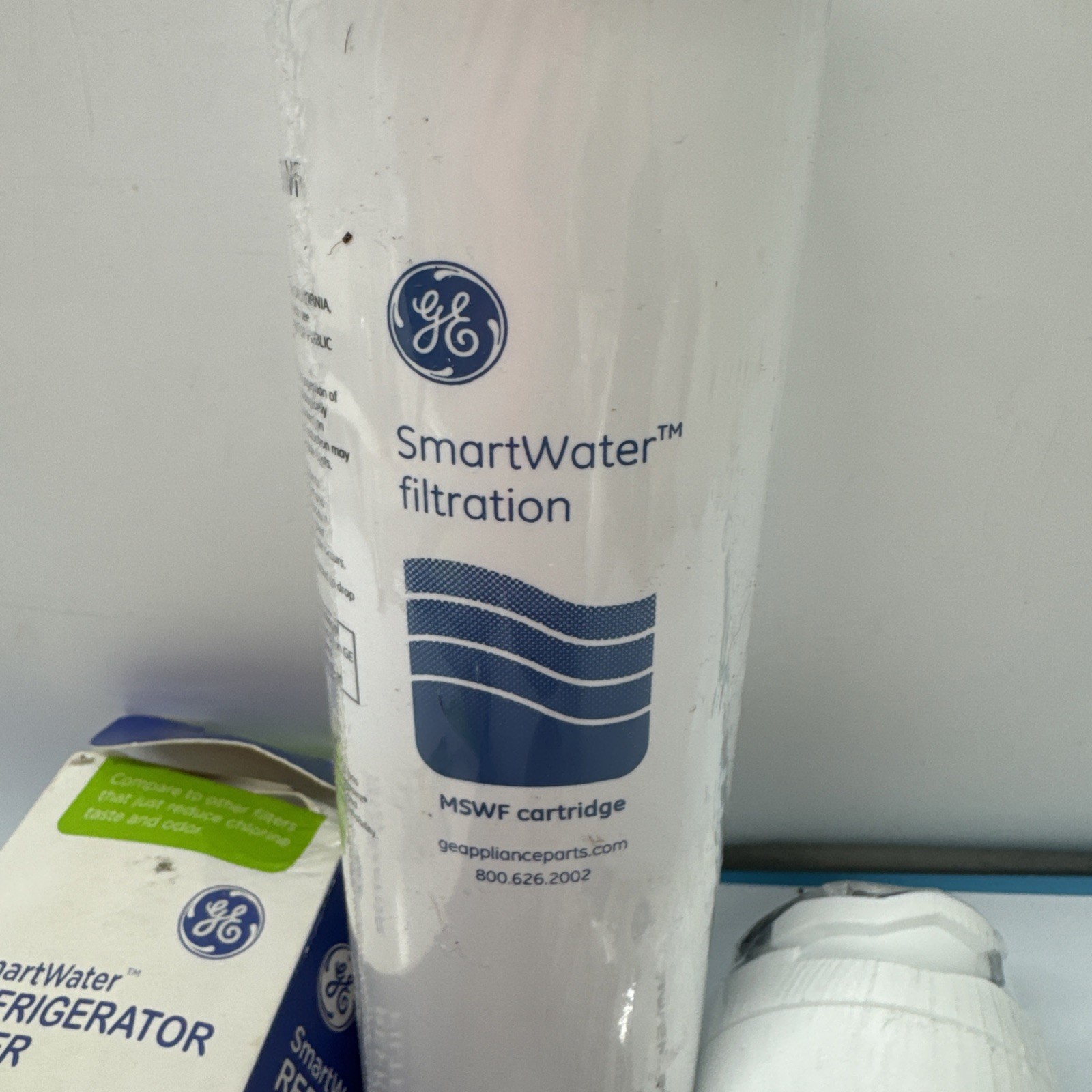 2 GE MSWF Smart Water Refrigerator Filter Refill Cartridge*Genuine* New & Sealed