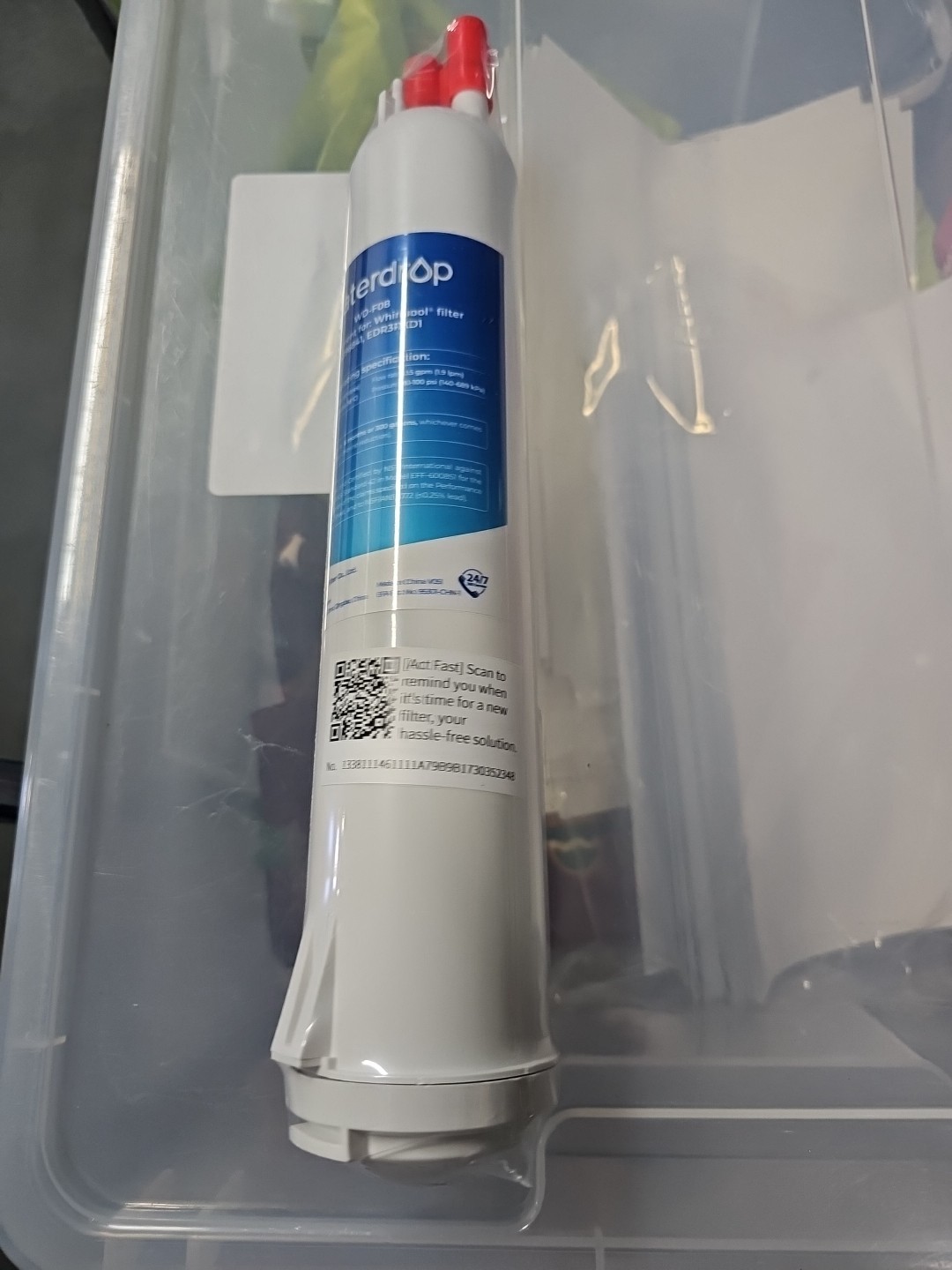 Waterdrop WD-F08 Water Refrigerator Filter New Sealed Filter, New, Sealed
