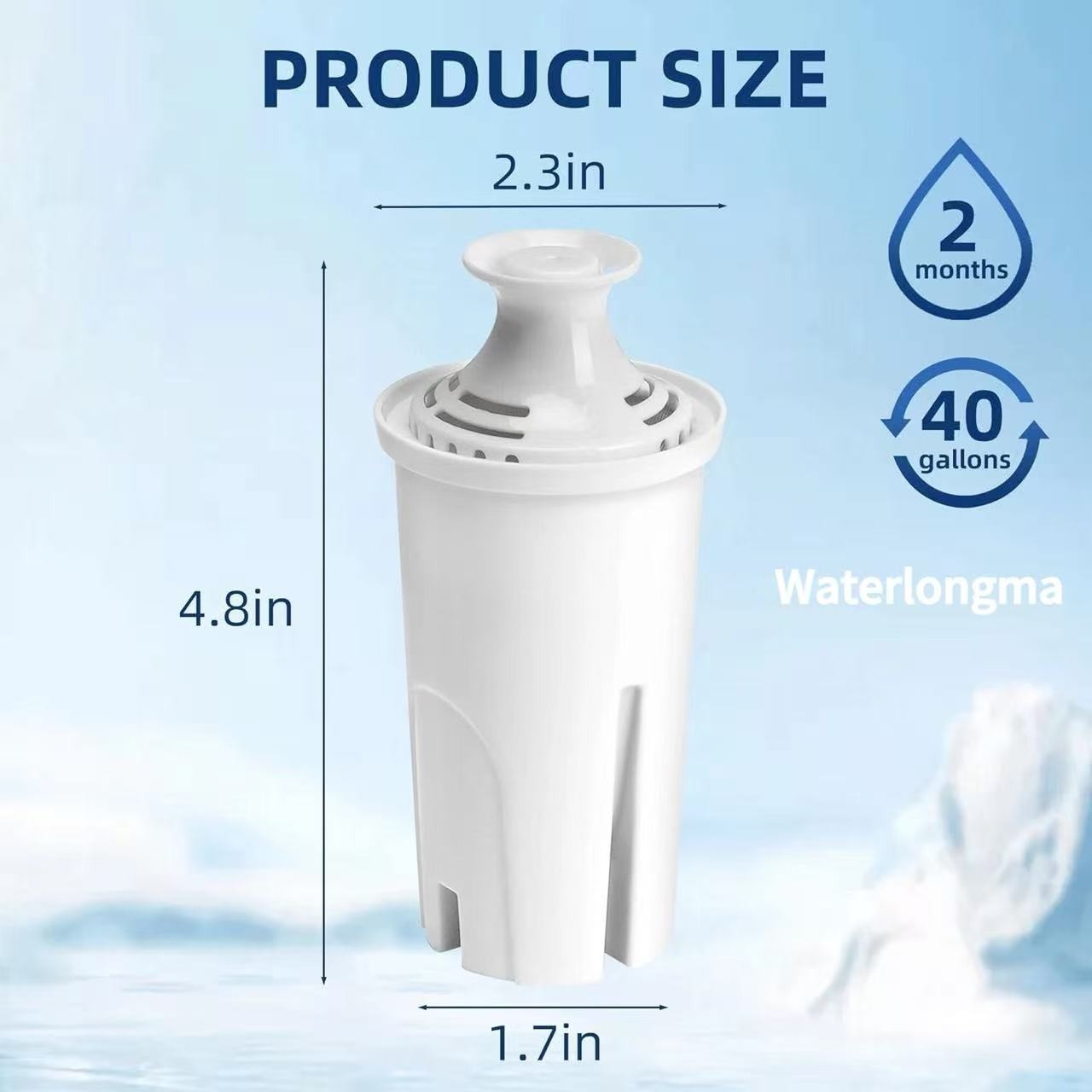 Filter Fit For Brita Classic OB21/OB03 987554 35503 42432 Pitcher Water Filter
