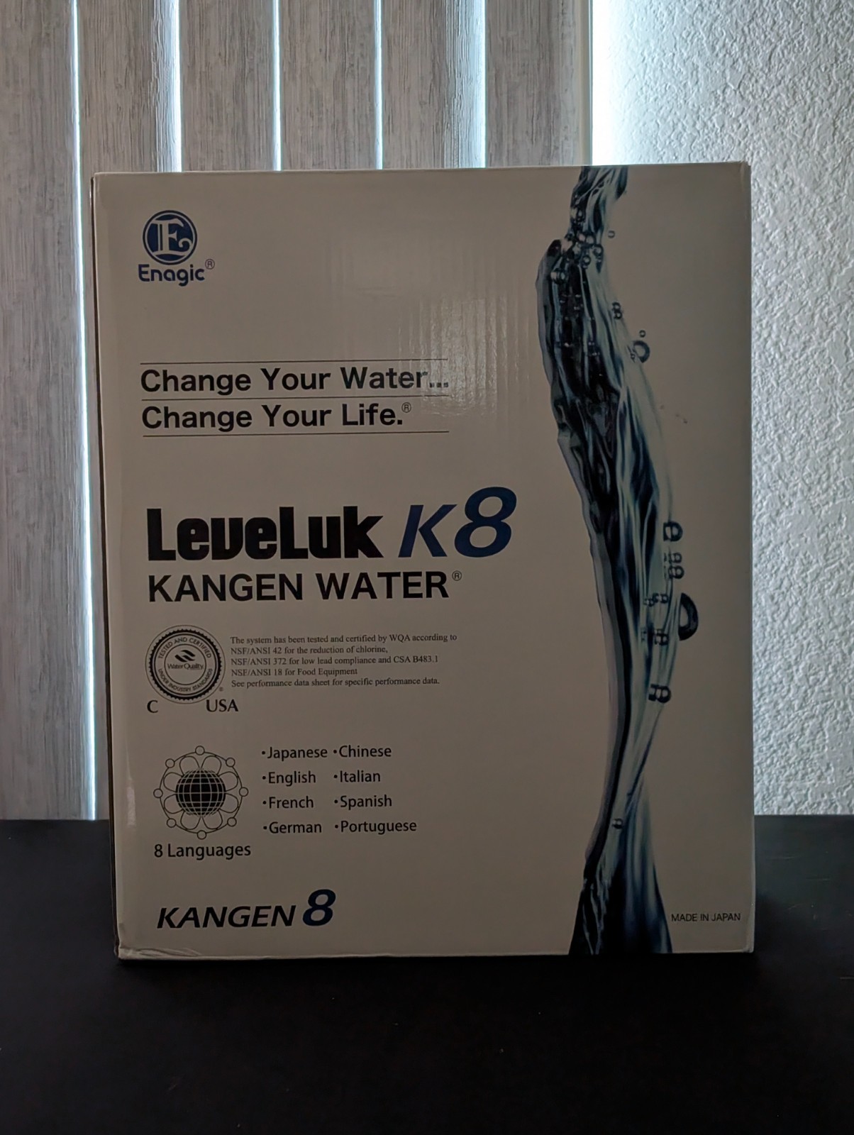 Enagic LeveLuk K8 KANGEN WATER Alkaline Filtration Ionizer Machine Water System