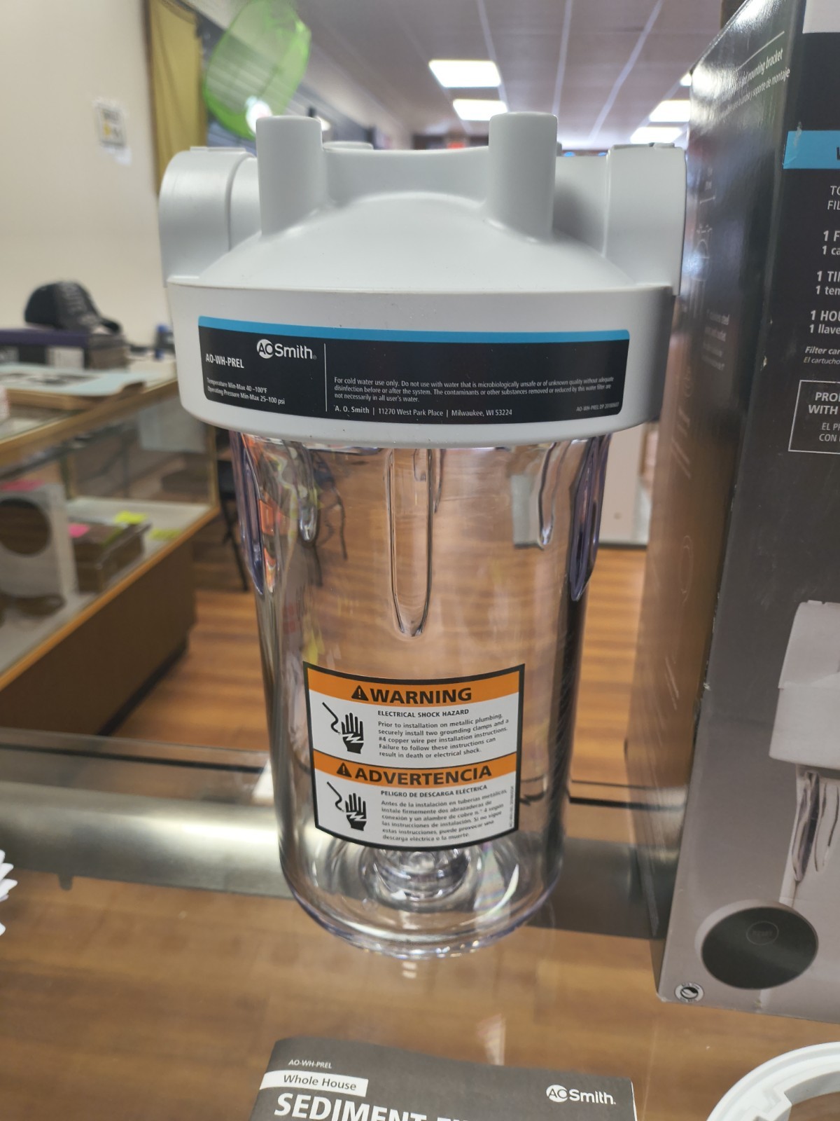 NEW AO Smith Whole House Sediment Water Filter – AO-WH-PREL Item:1074310 Timer