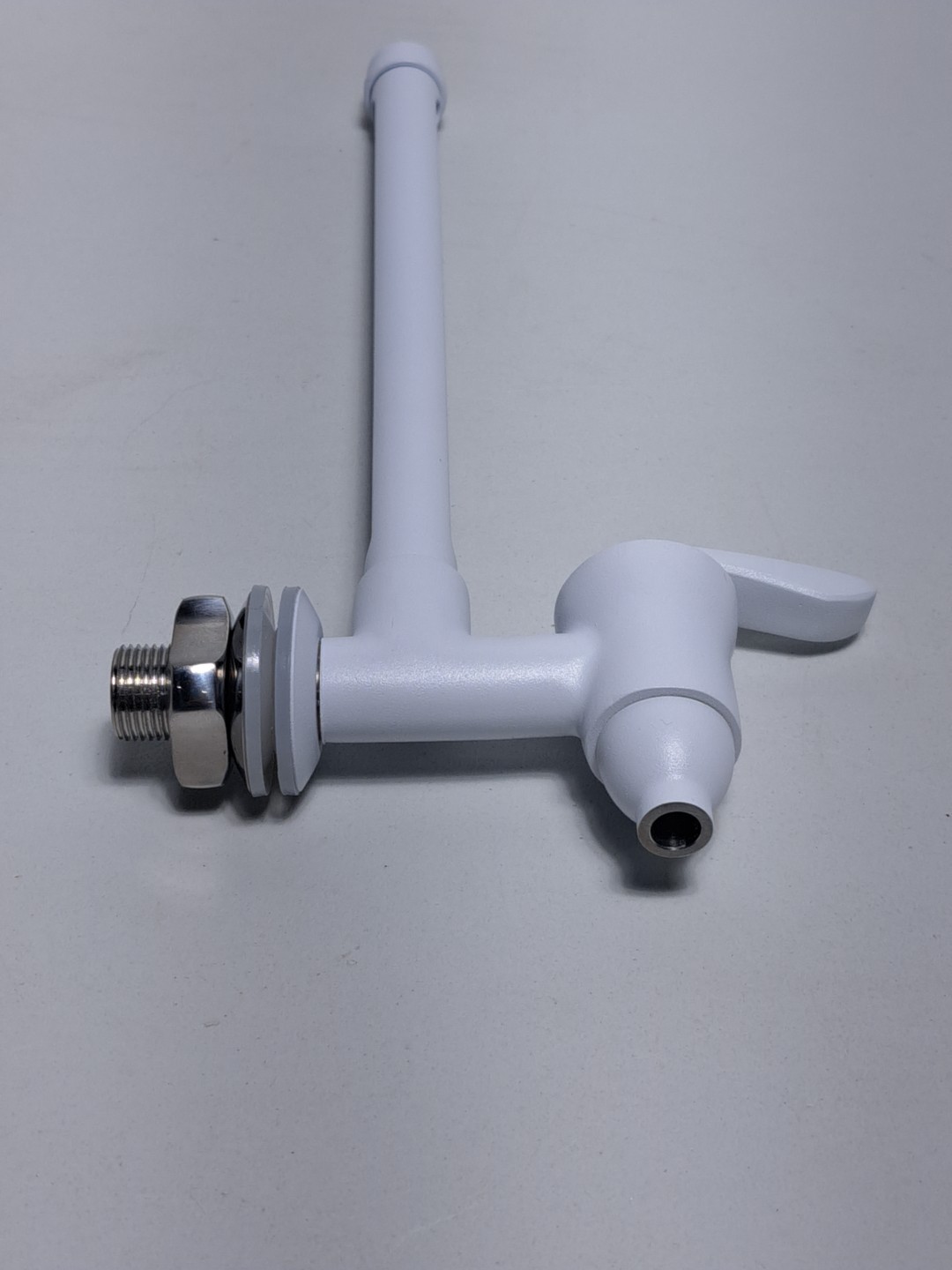 Boroux BX-SS-WVS-7-WH White Stainless Steel 7in Water Level Spigot