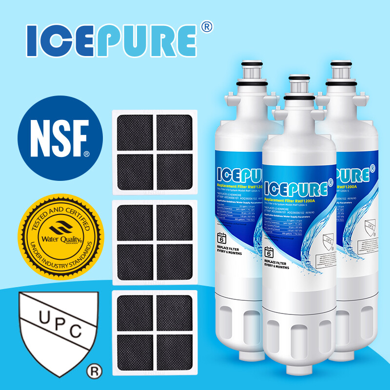 Fit For LG LT700P RWF1052 WF-LT700P KJ700 WF700 PH21410 Water Air Filter 3 PACK