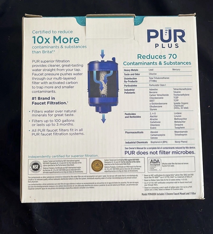 PUR PLUS Faucet Filtration System – Metallic Gray (PFM350V)