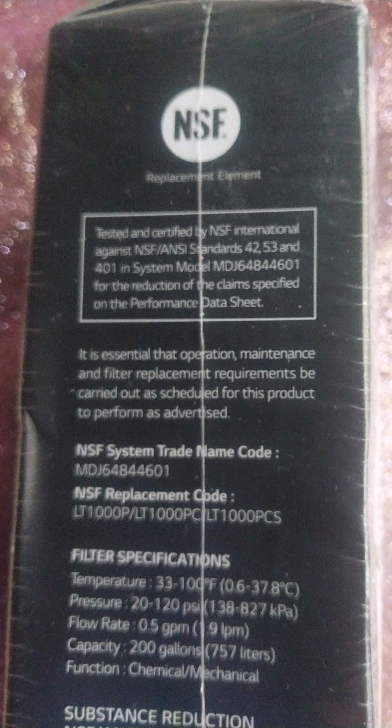 LG LT1000P Replacement Water Filter