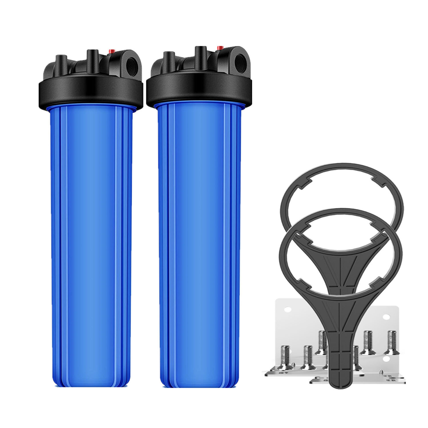 SimPure 2Pack 20 Inch Whole House Water Filter Housing Fit 4.5″ x 20″ Filters