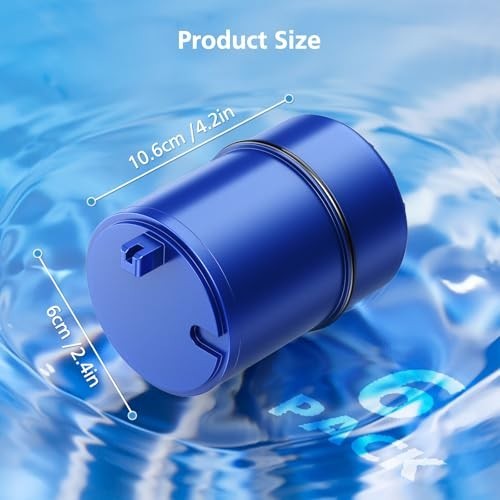 6 Pack Faucet Mount Replacement Filter – 3-in-1 Mineral Filtration, Lead Removal