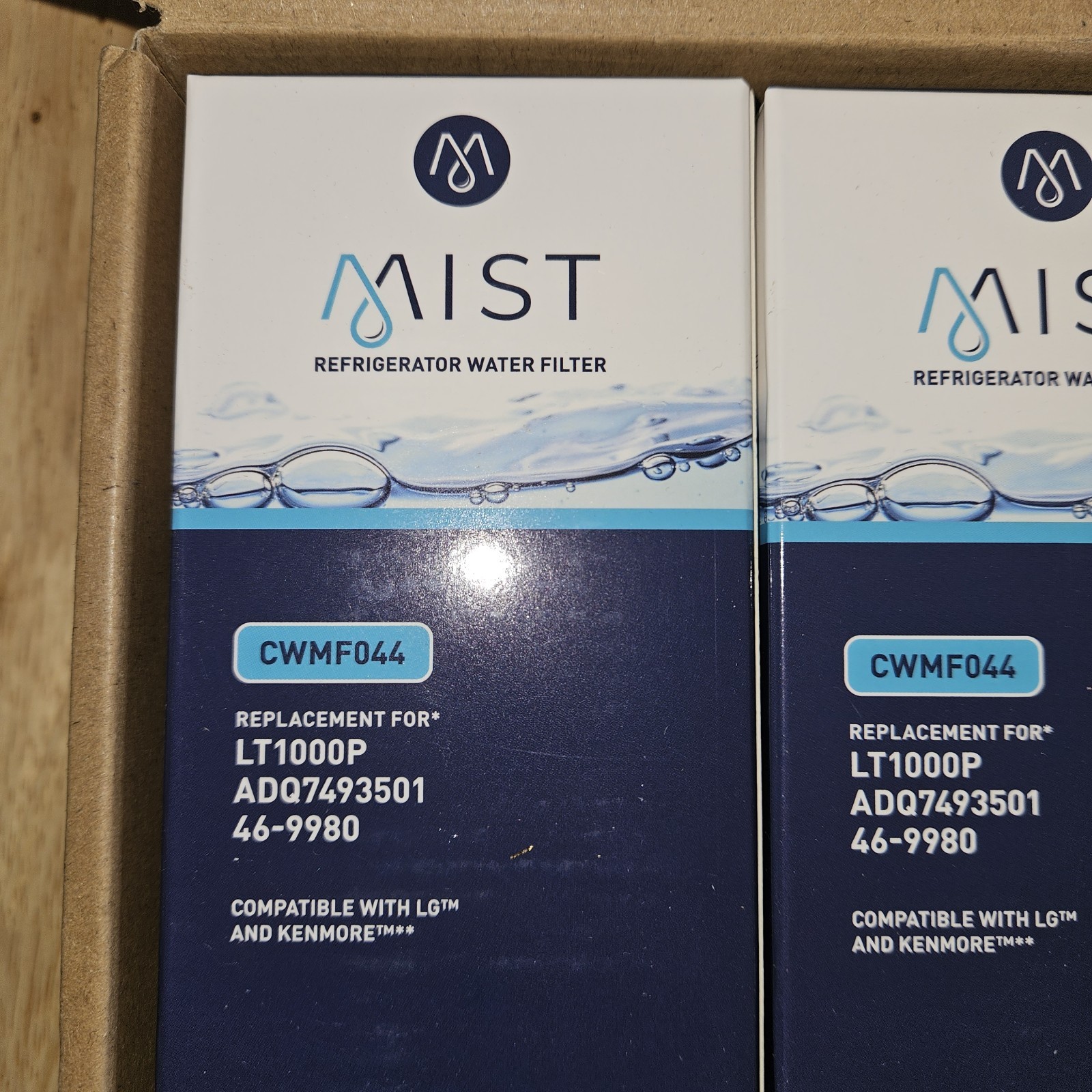MIST Lt1000P – New 3 Pack REPLACEMENT Water FILTERS Model CWMF044 Compatible LG