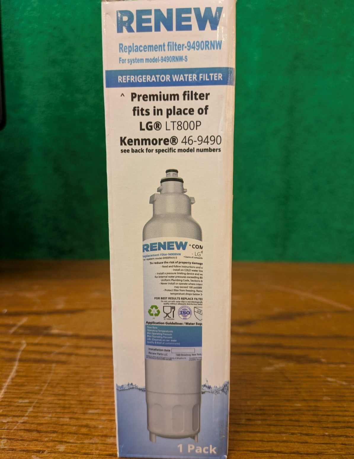 WATER FILTER LG LT800P LT800PC ADQ73613401 KENMORE 46-9490 ADQ73613402 FREESHIP