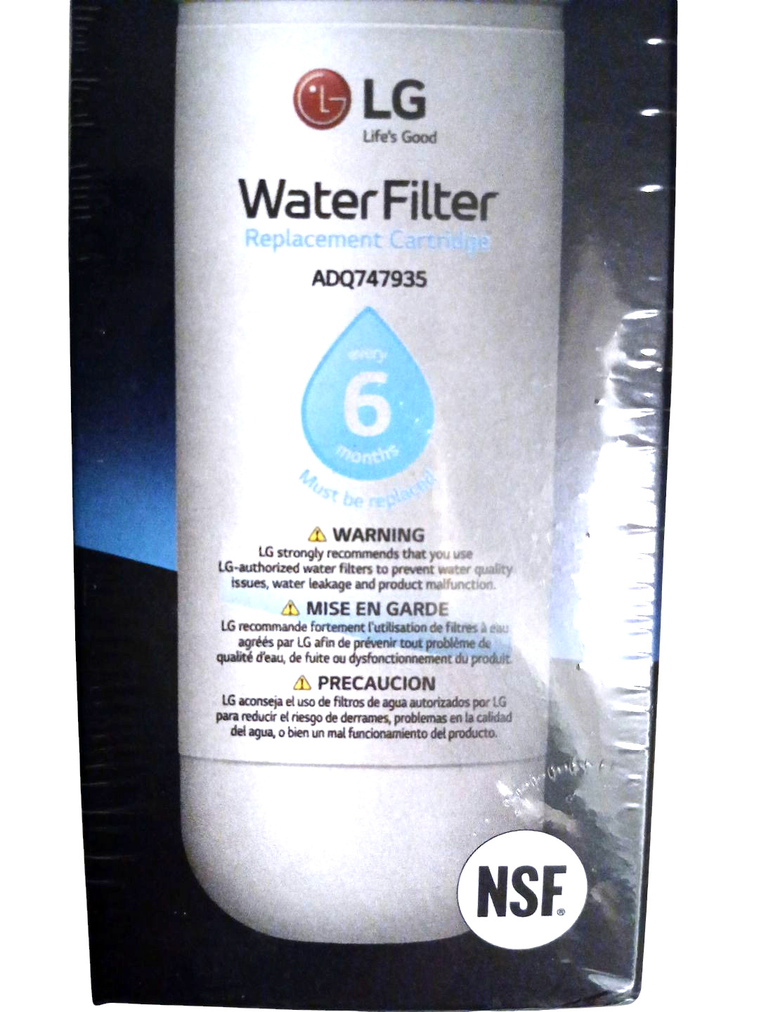 1 PACK GENUINE OEM LG LT1000P Water Filter Replacement Cartridge Authentic New