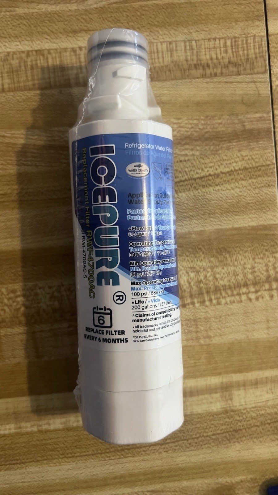 RWF4700AC IcePure Refrigerator Water Filters Lot Of 3 With Air Filter AF004