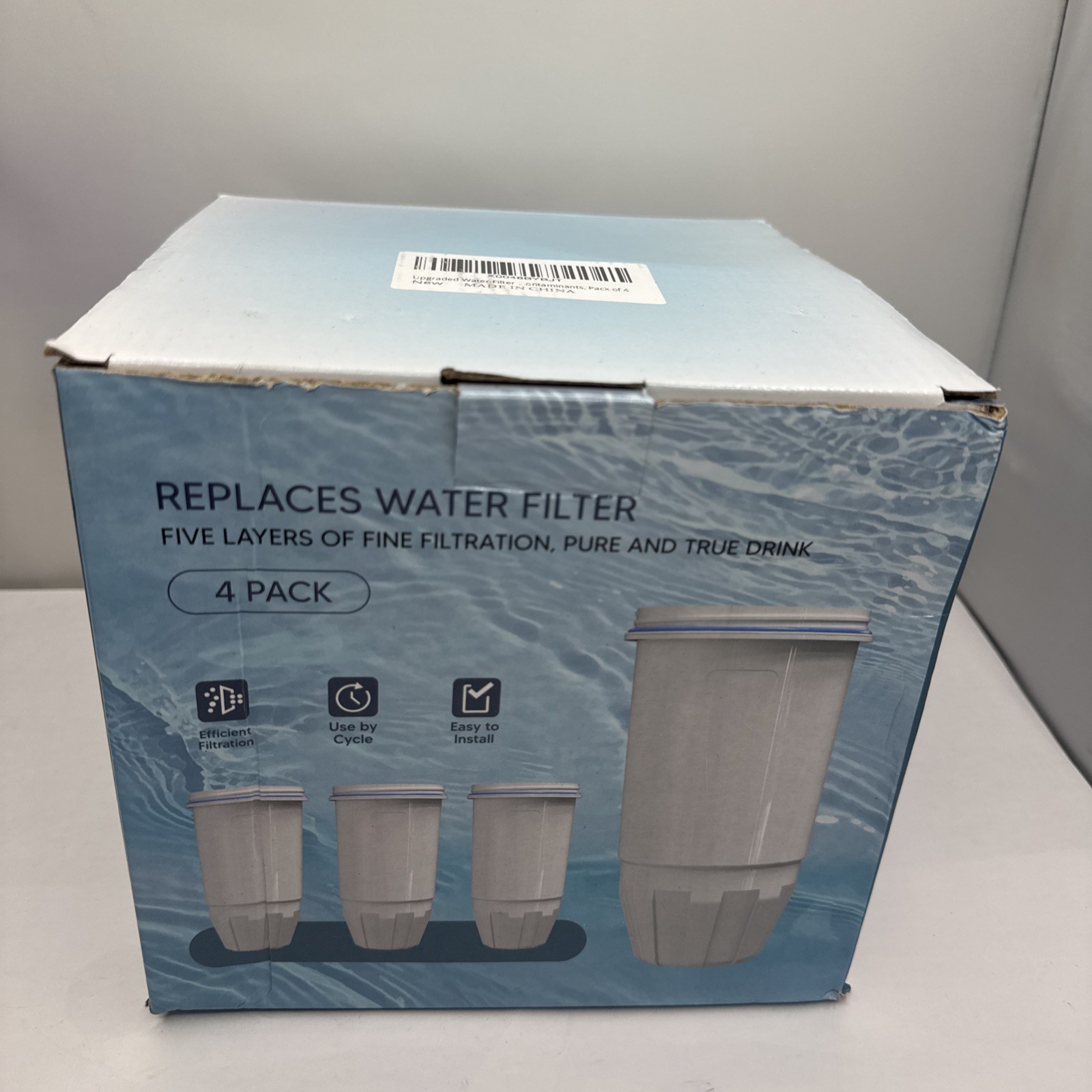 4x Water Filter Replacement for Zero Water ZR-017, ZR-001 Pitcher Water Filter