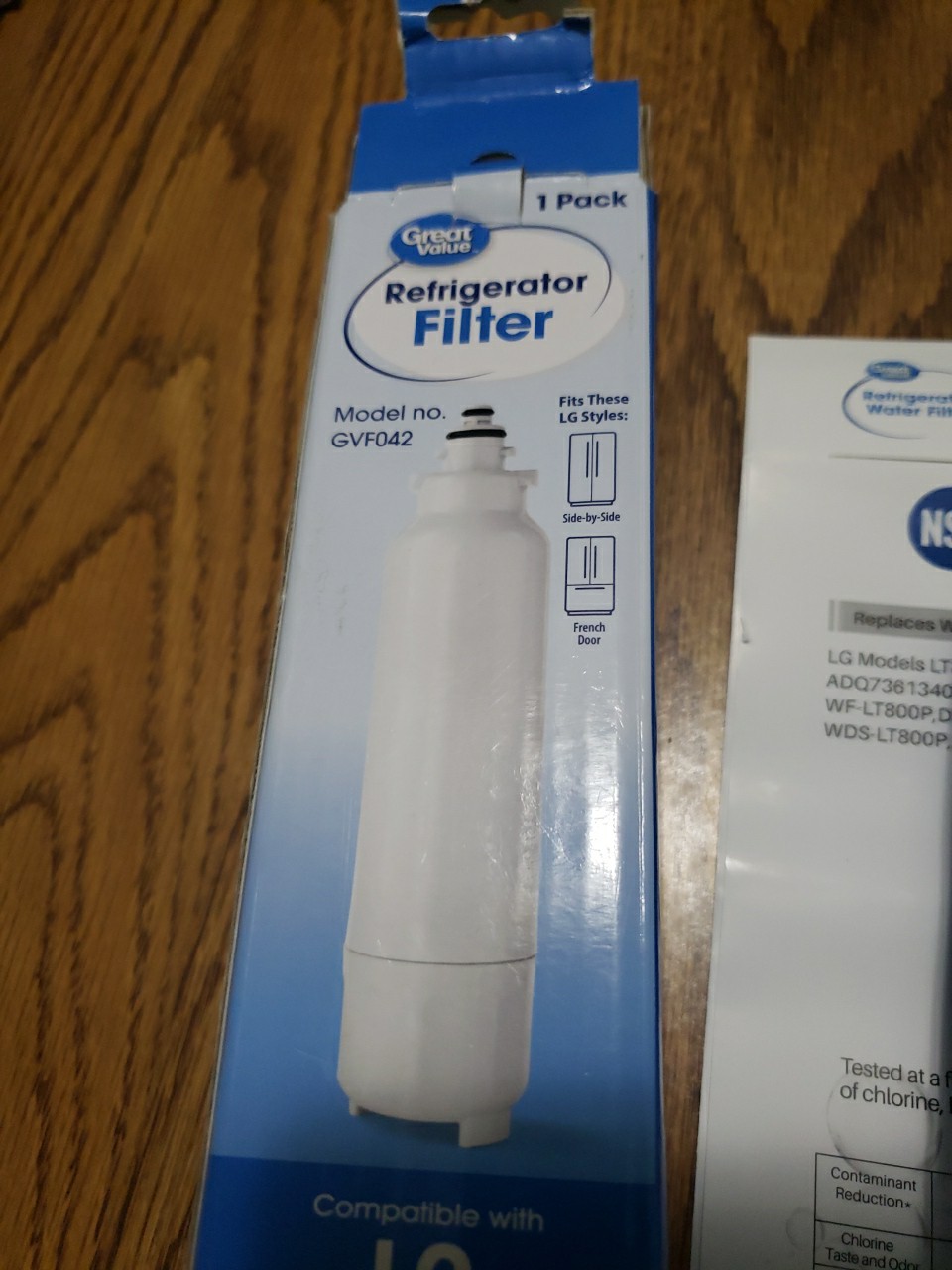 Great Value Refrigerator Filter Model No. GVF042 New In Box 6 months 200 Gallons